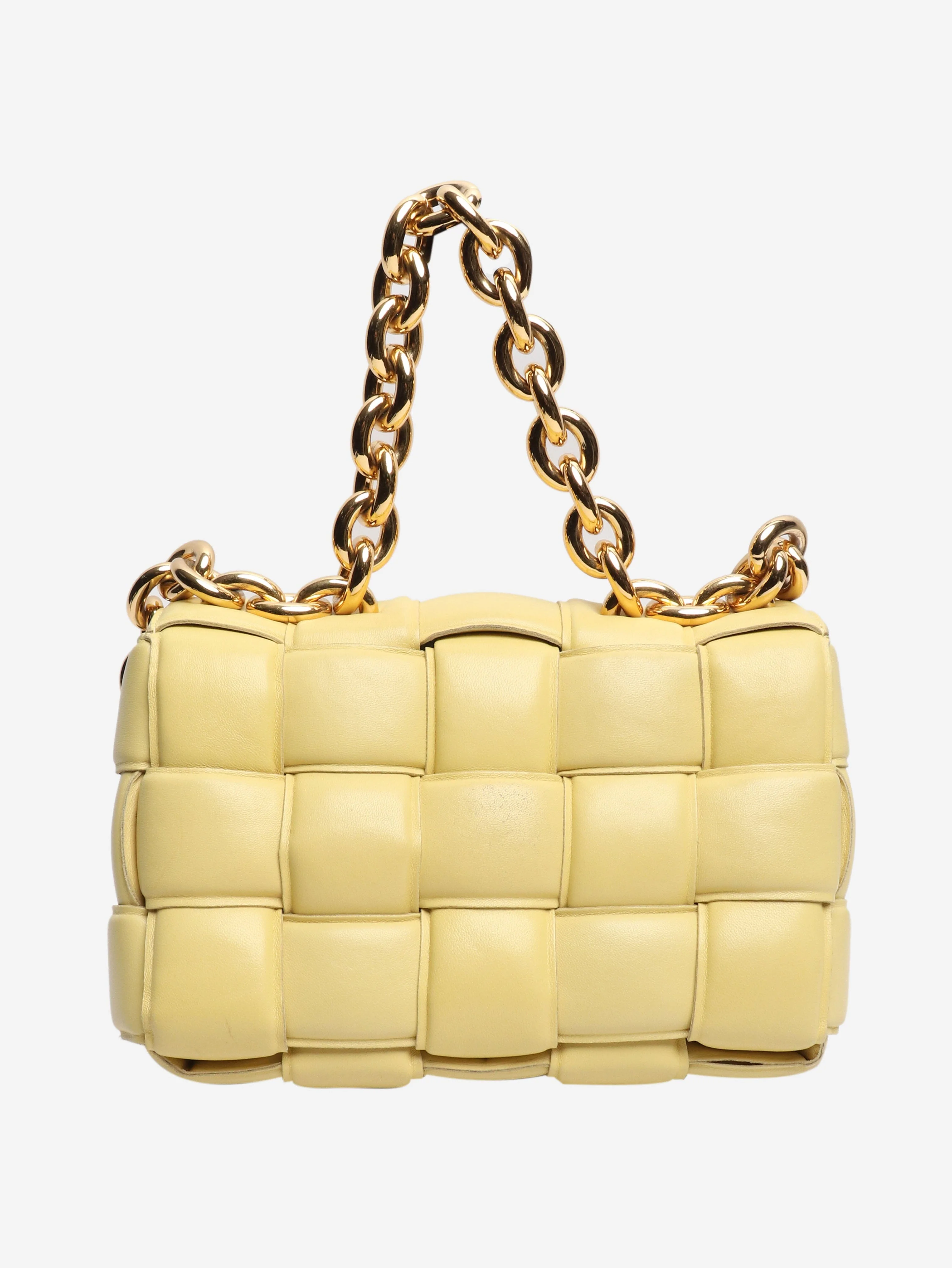 Yellow padded cassette chain bag - Image 9