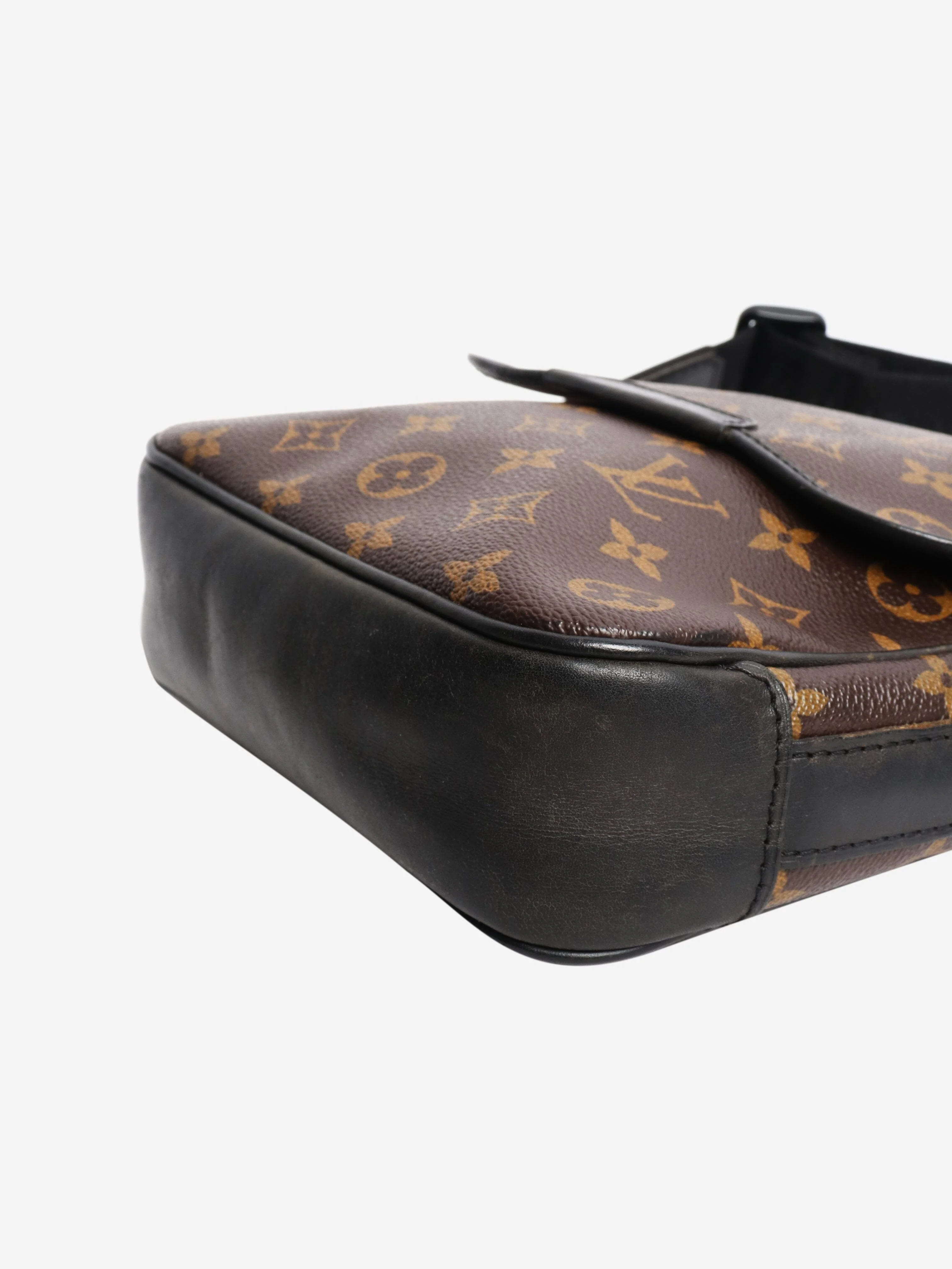Brown 2011 Monogram Macassar Bass PM messenger bag - Image 4