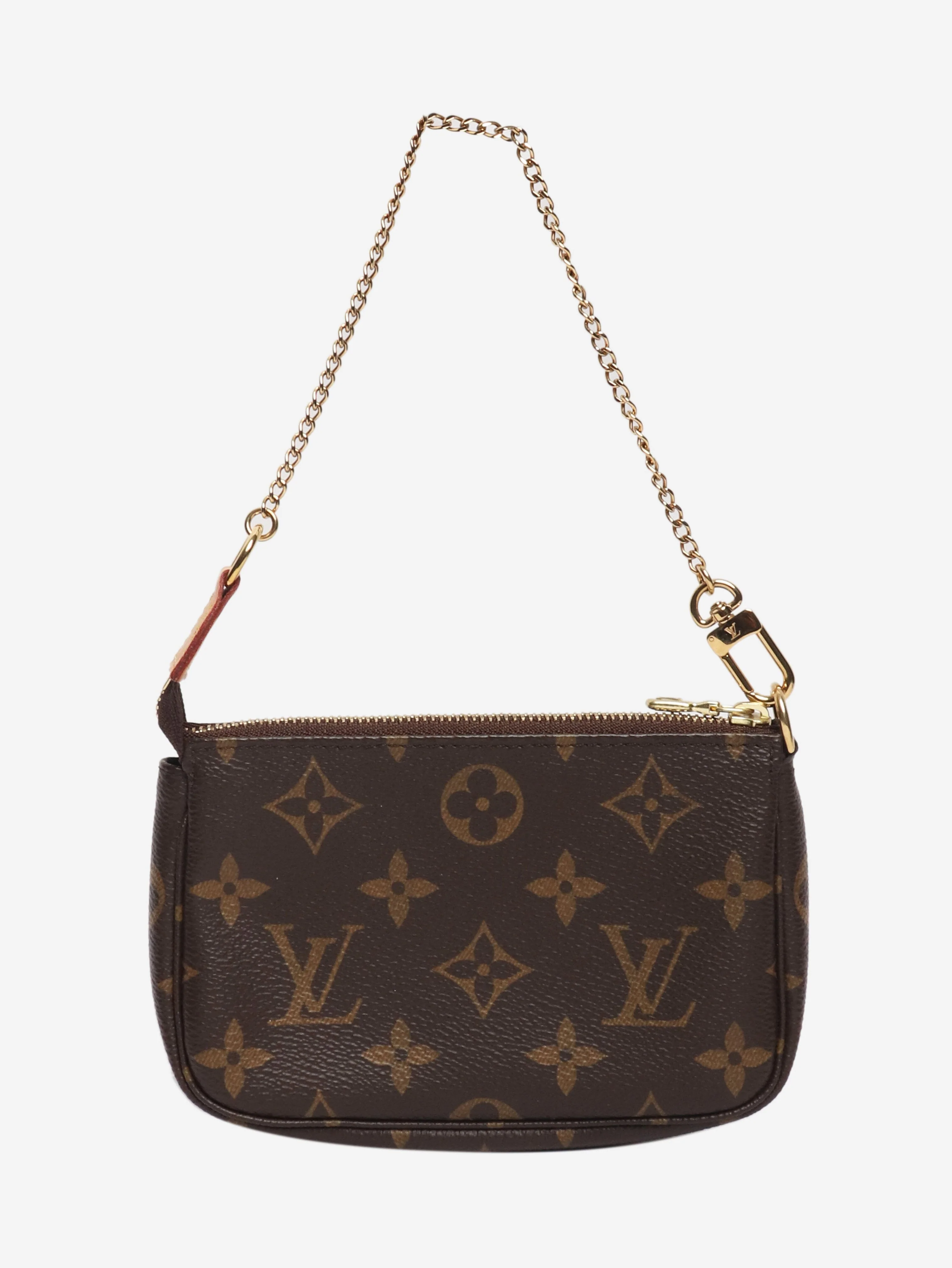 Brown 2021 mini monogram pouch