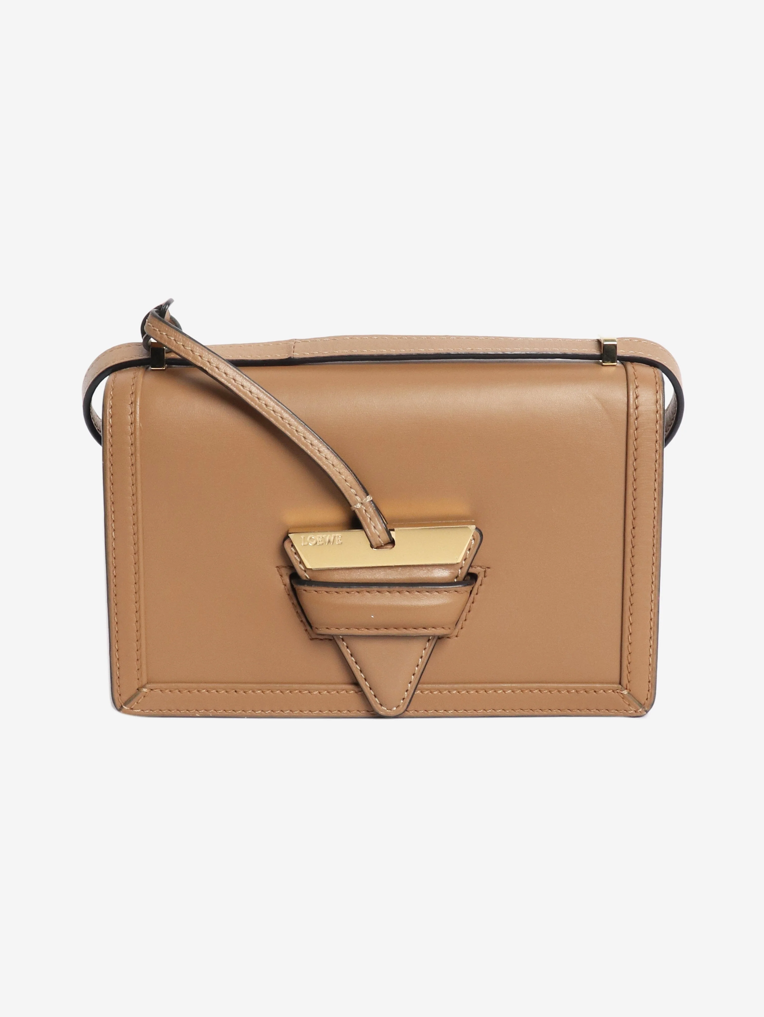 Brown Barcelona leather crossbody bag