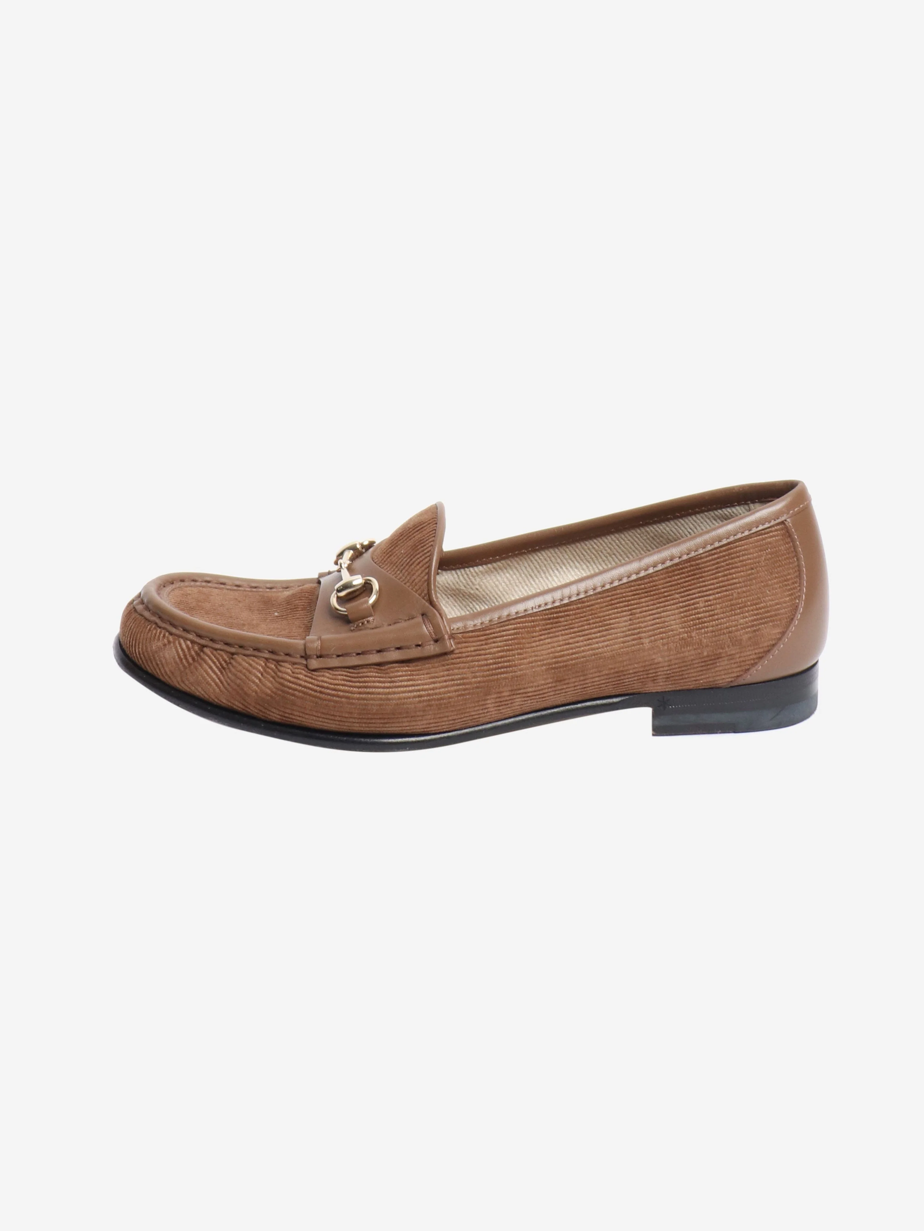 Brown Corduroy horsebit 1953 loafers - size EU 37.5