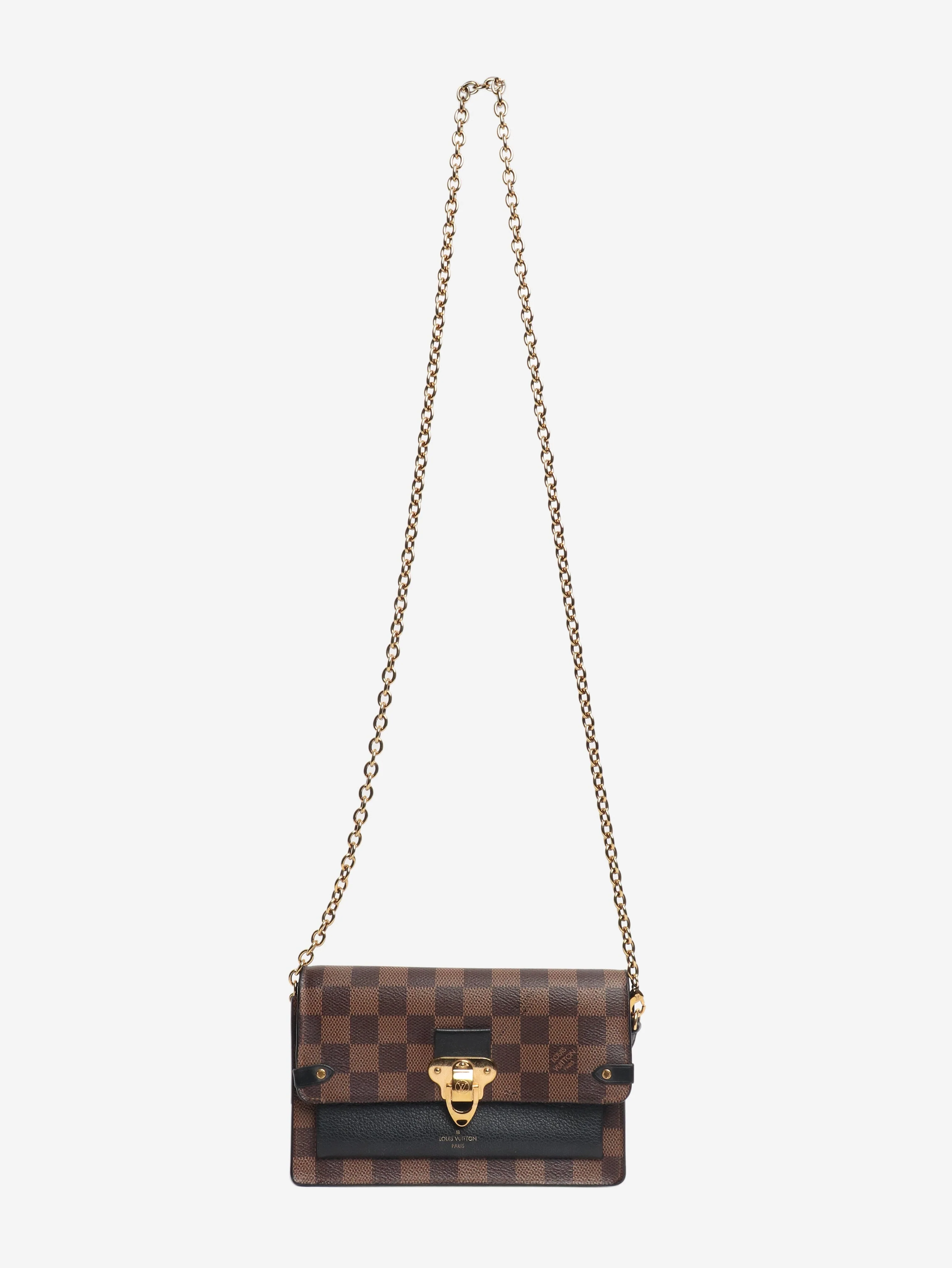 Brown Damier Ebene Vavin wallet on chain bag - Image 2