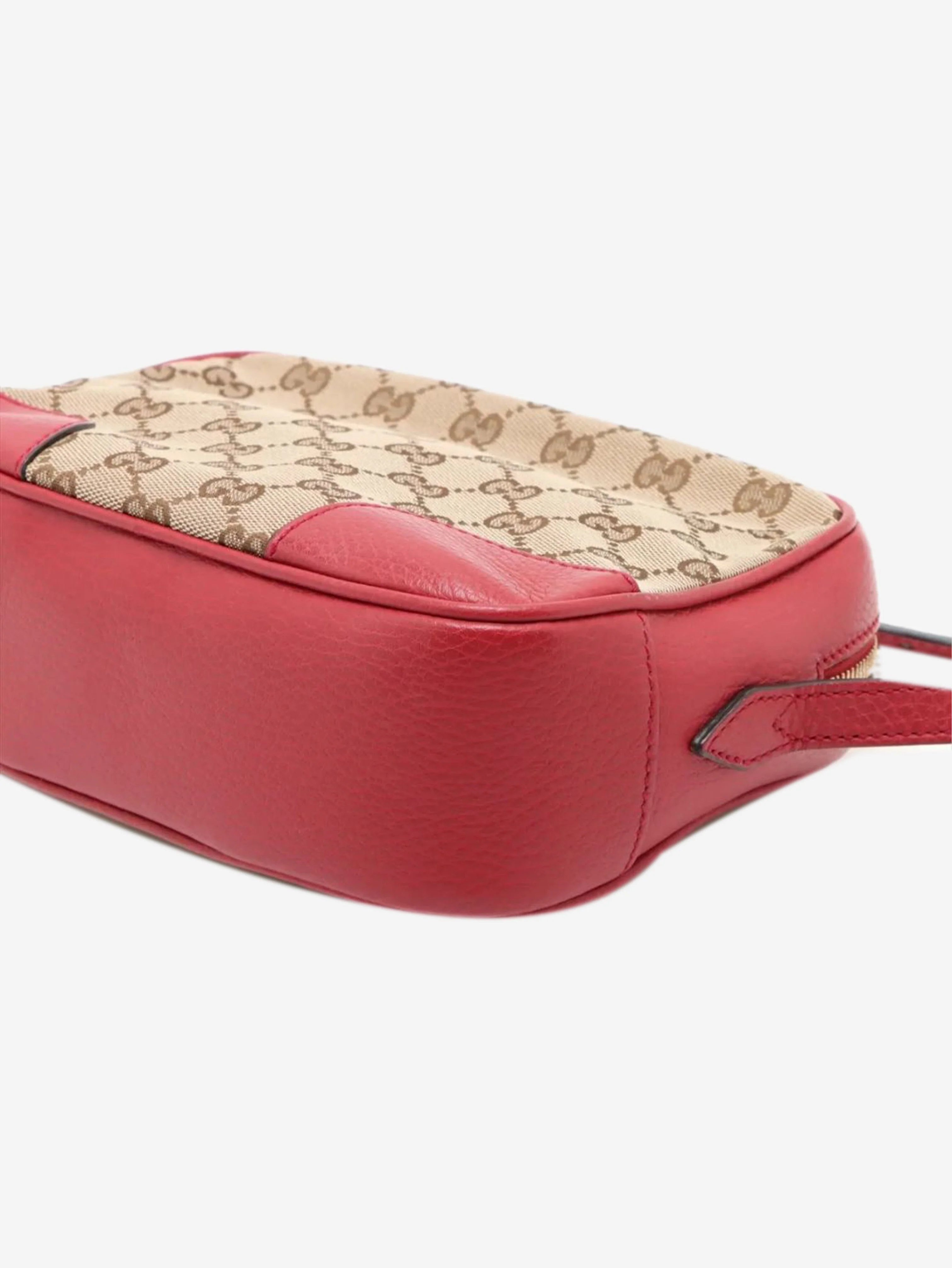 Brown GG canvas and leather crossbody bag - Image 3