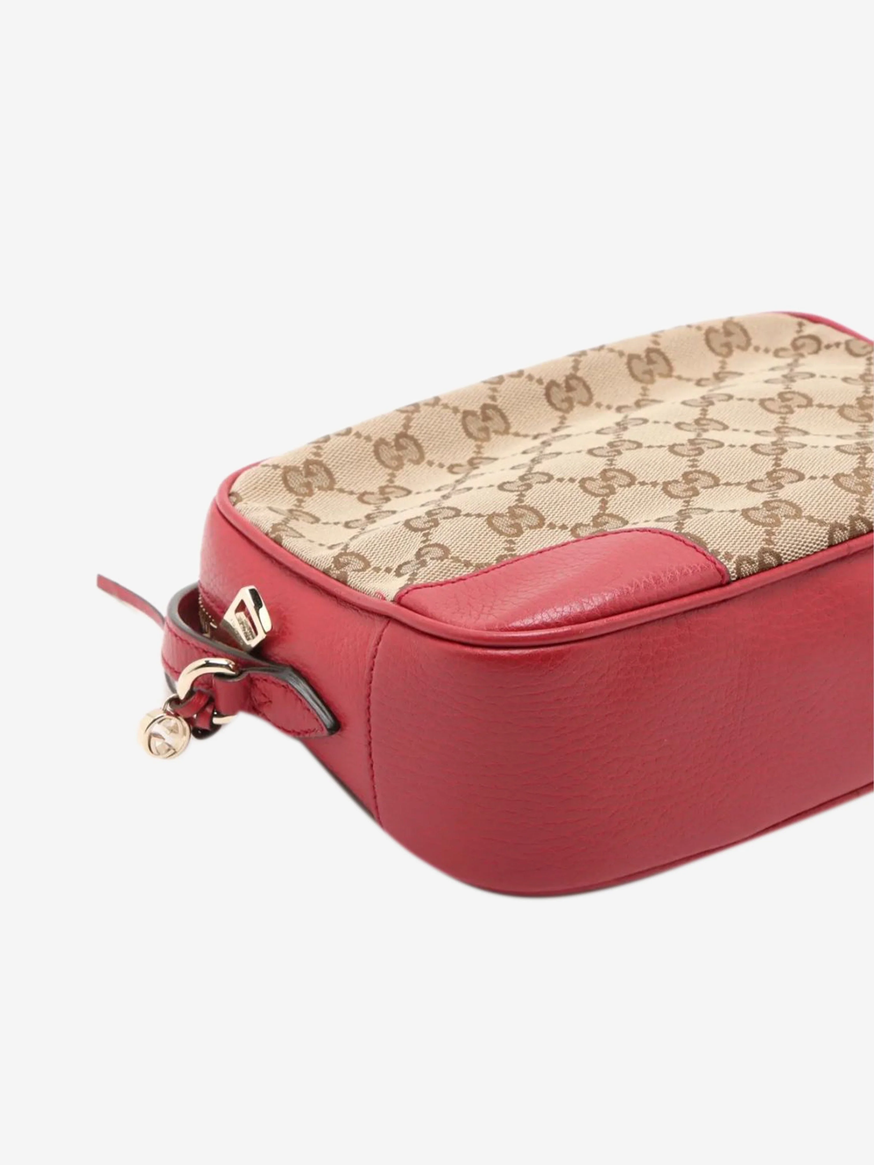 Brown GG canvas and leather crossbody bag - Image 4