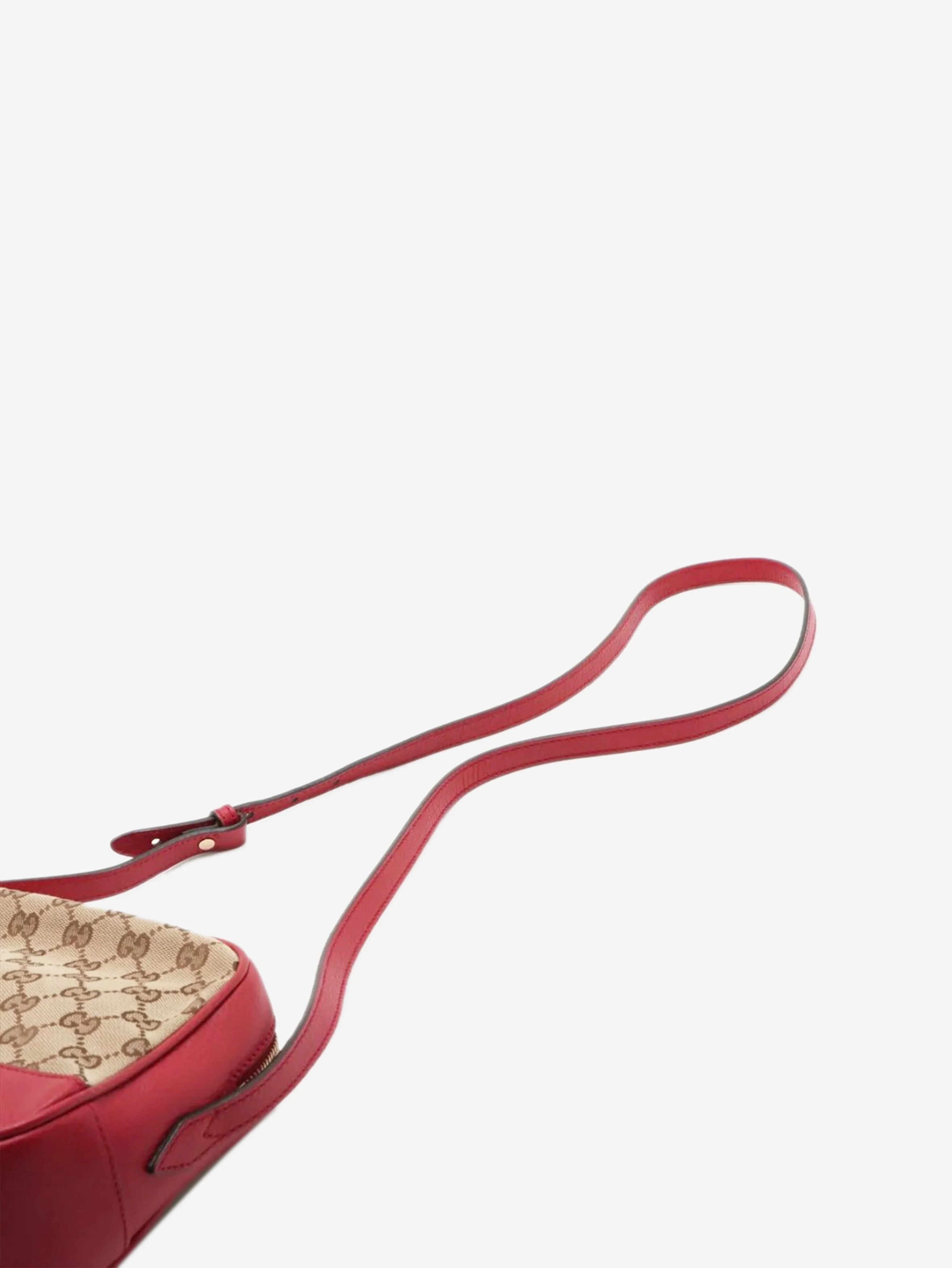 Brown GG canvas and leather crossbody bag - Image 5