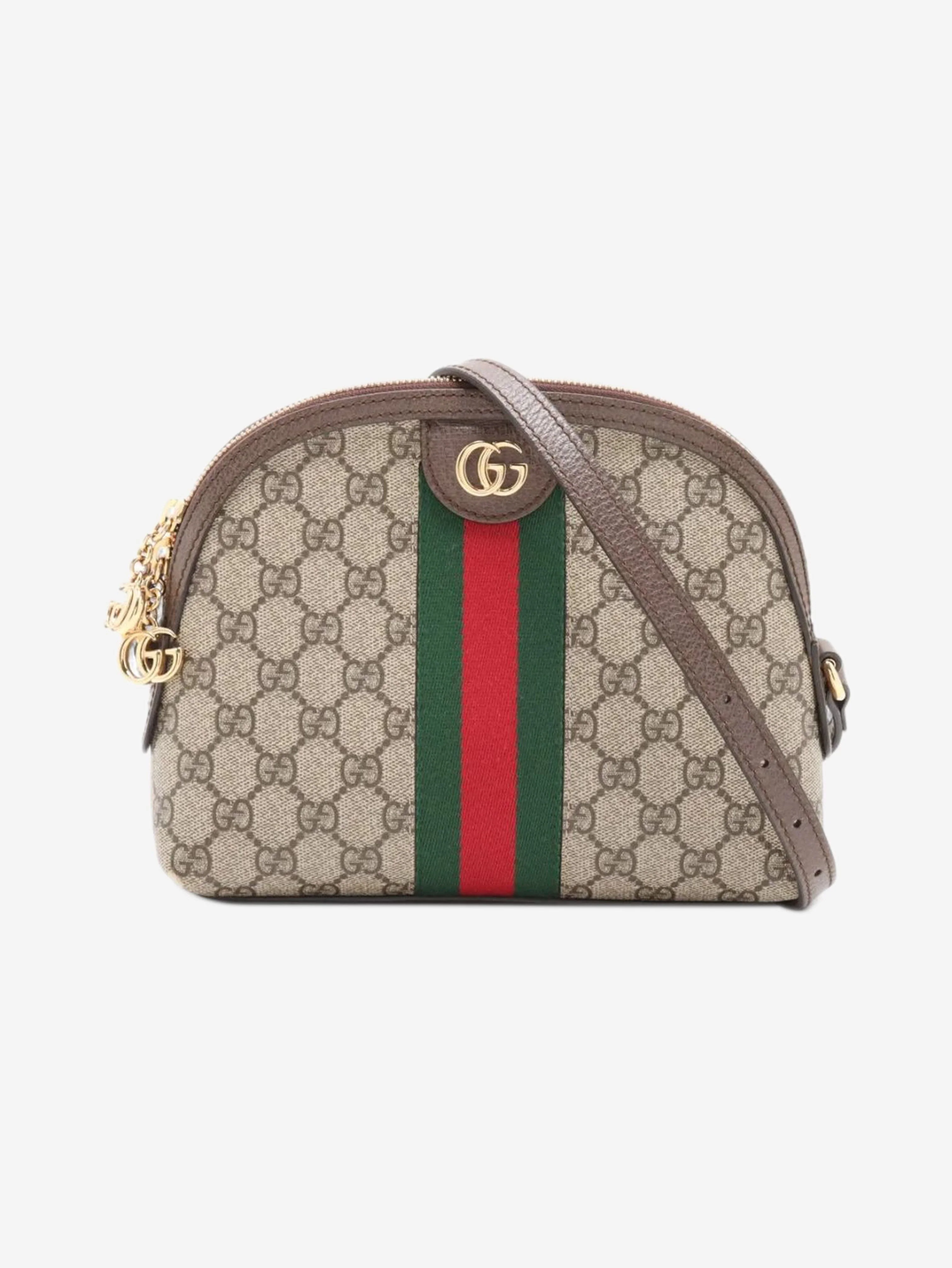 Brown GG Ophidia crossbody bag