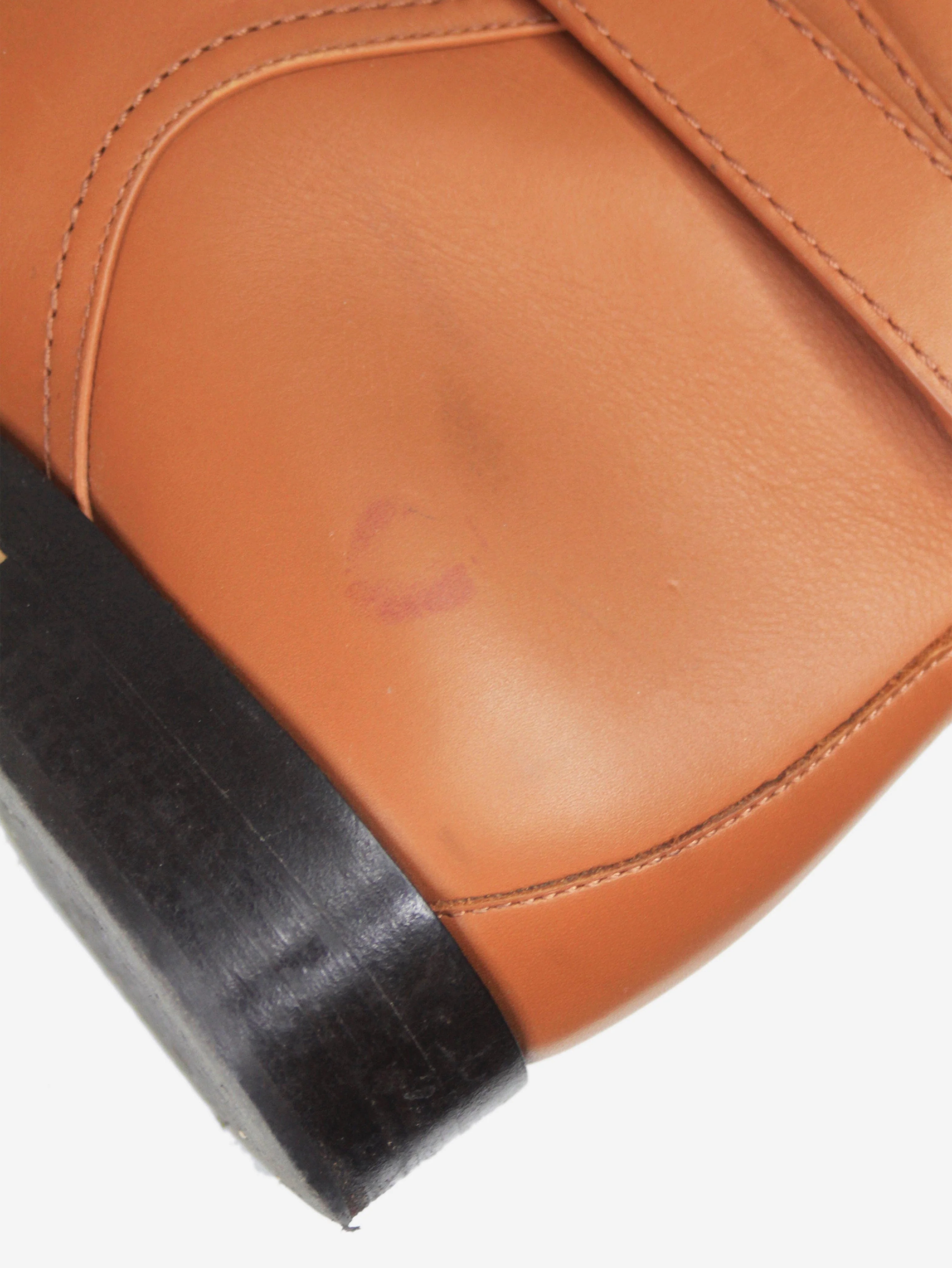 Brown leather riding boots - size UK 6.5 - Image 4