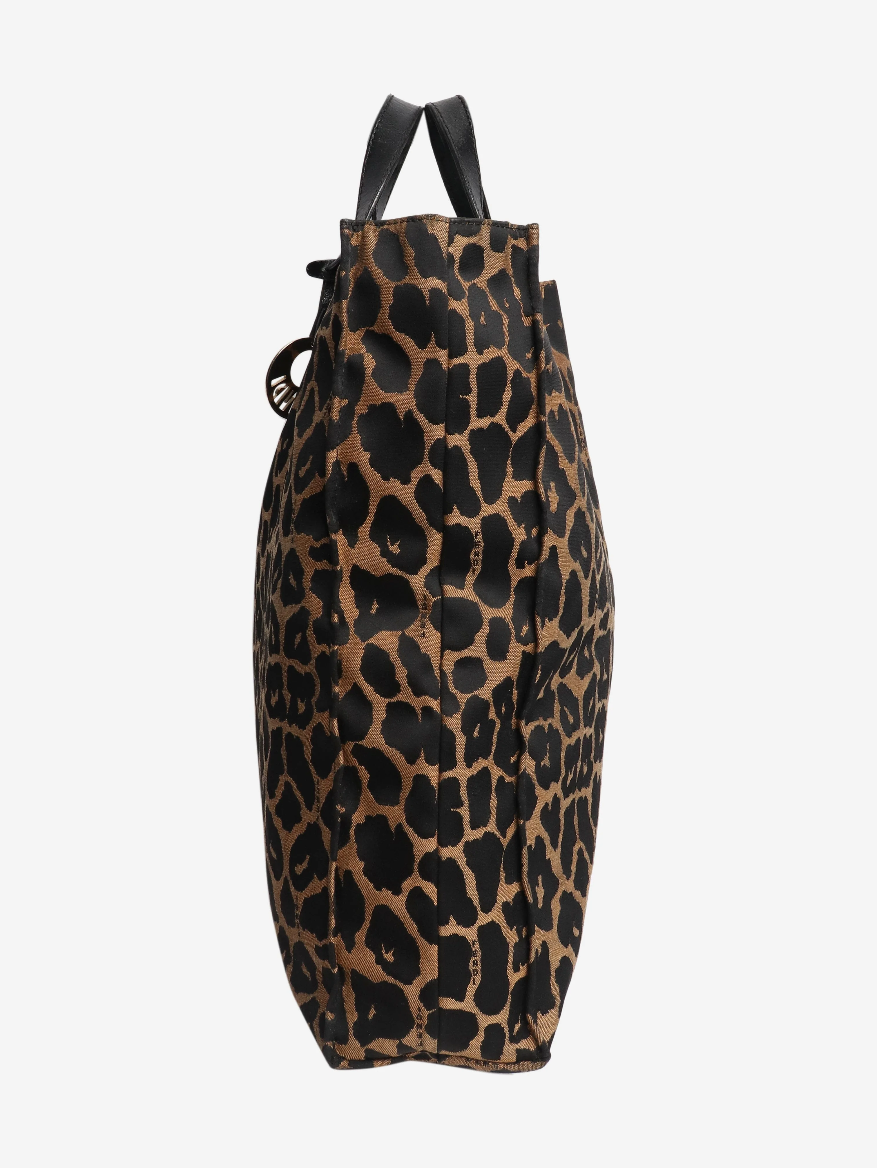 Brown leopard print tote - Image 2