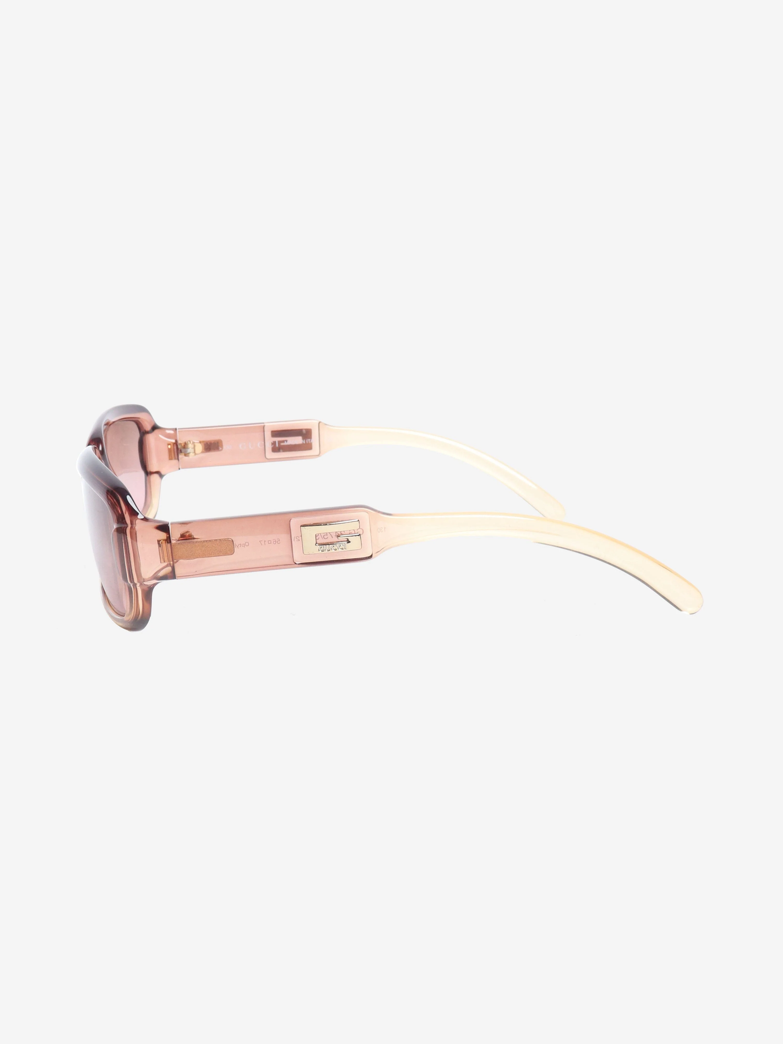 Brown ombre sunglasses - Image 4