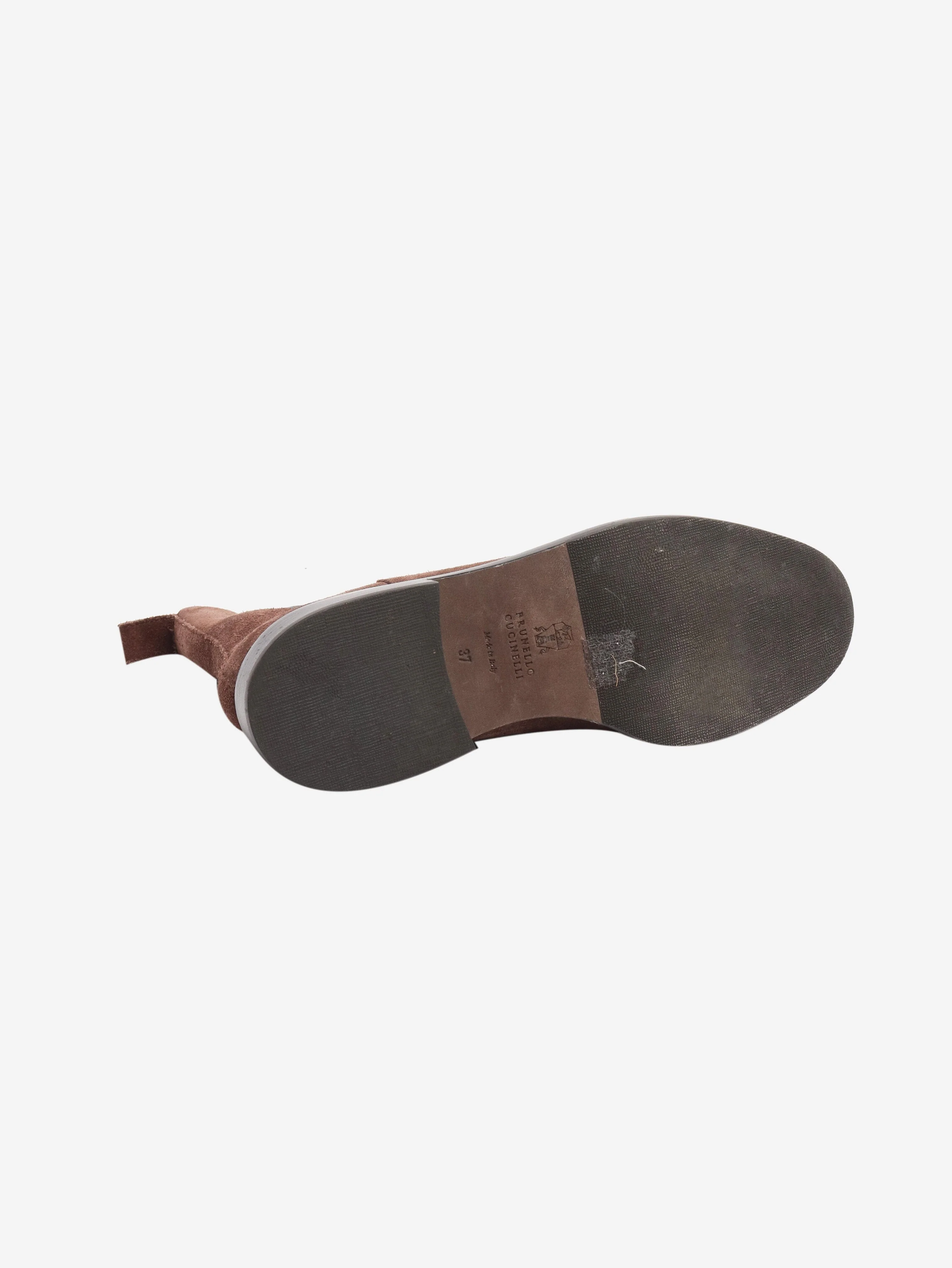 Brown suede chelsea boots - size EU 37 (UK 4) - Image 5