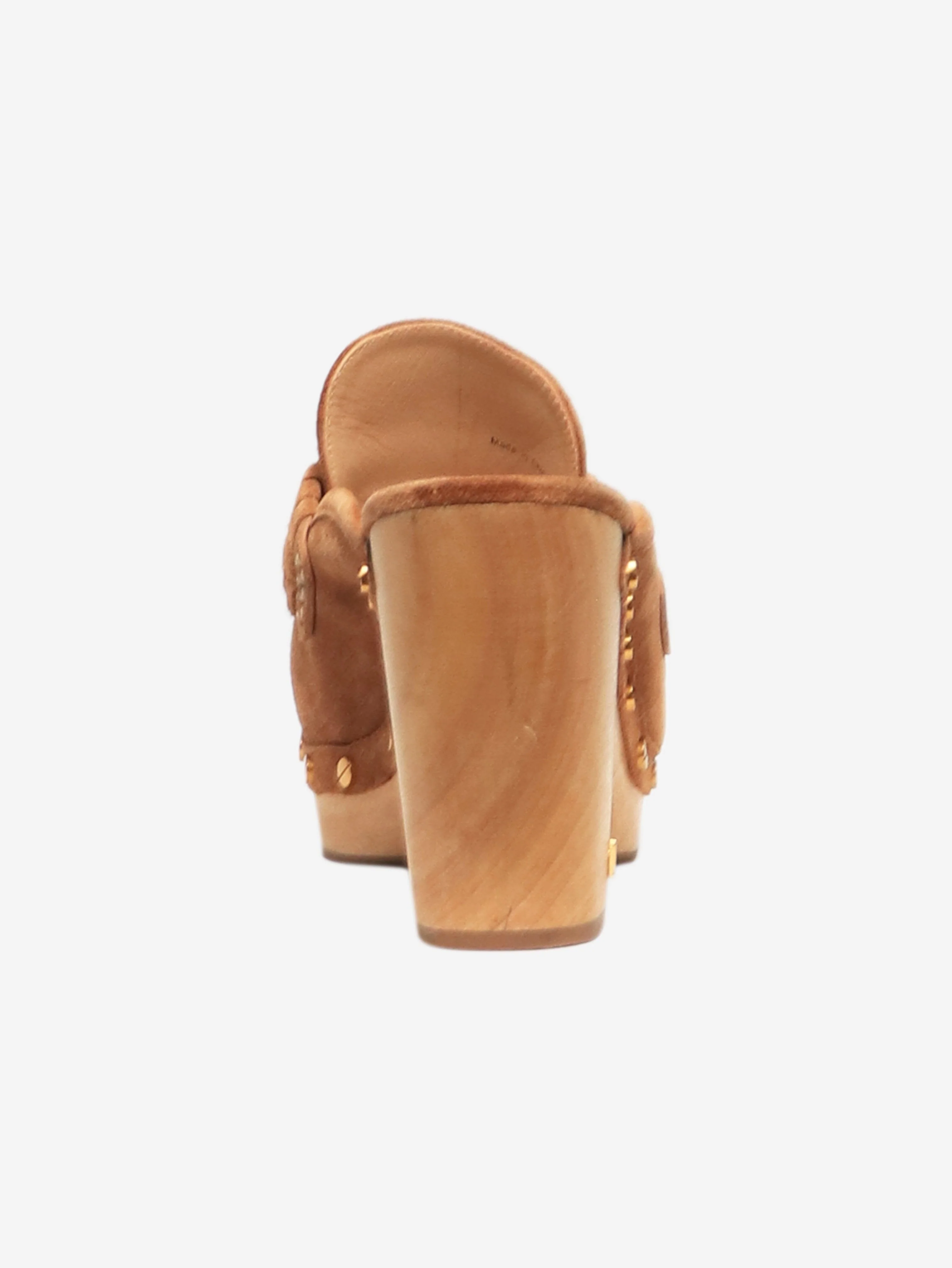 Brown suede clogs - size EU 37.5 - Image 3