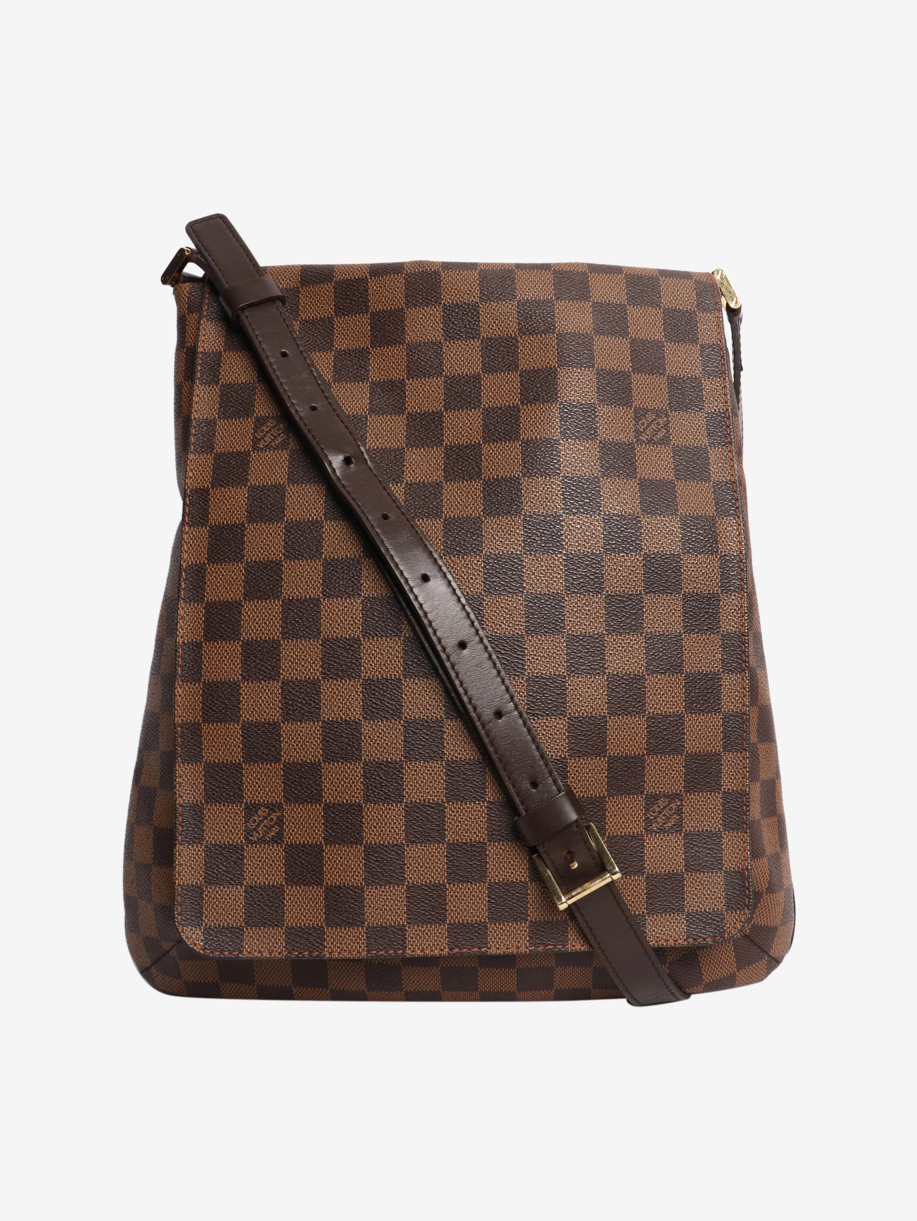 Brown vintage 2003 Damier Ebene Musette Salsa bag