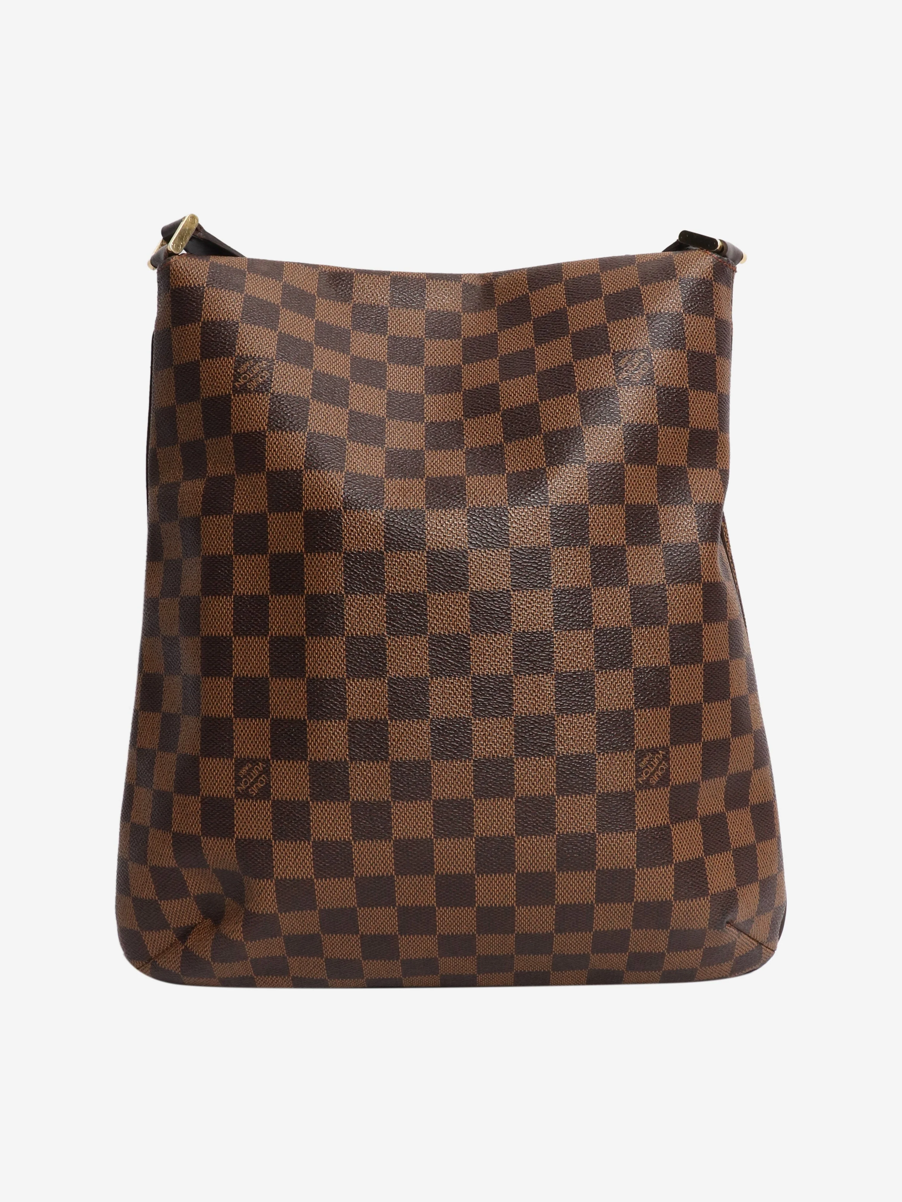 Brown vintage 2003 Damier Ebene Musette Salsa bag - Image 2