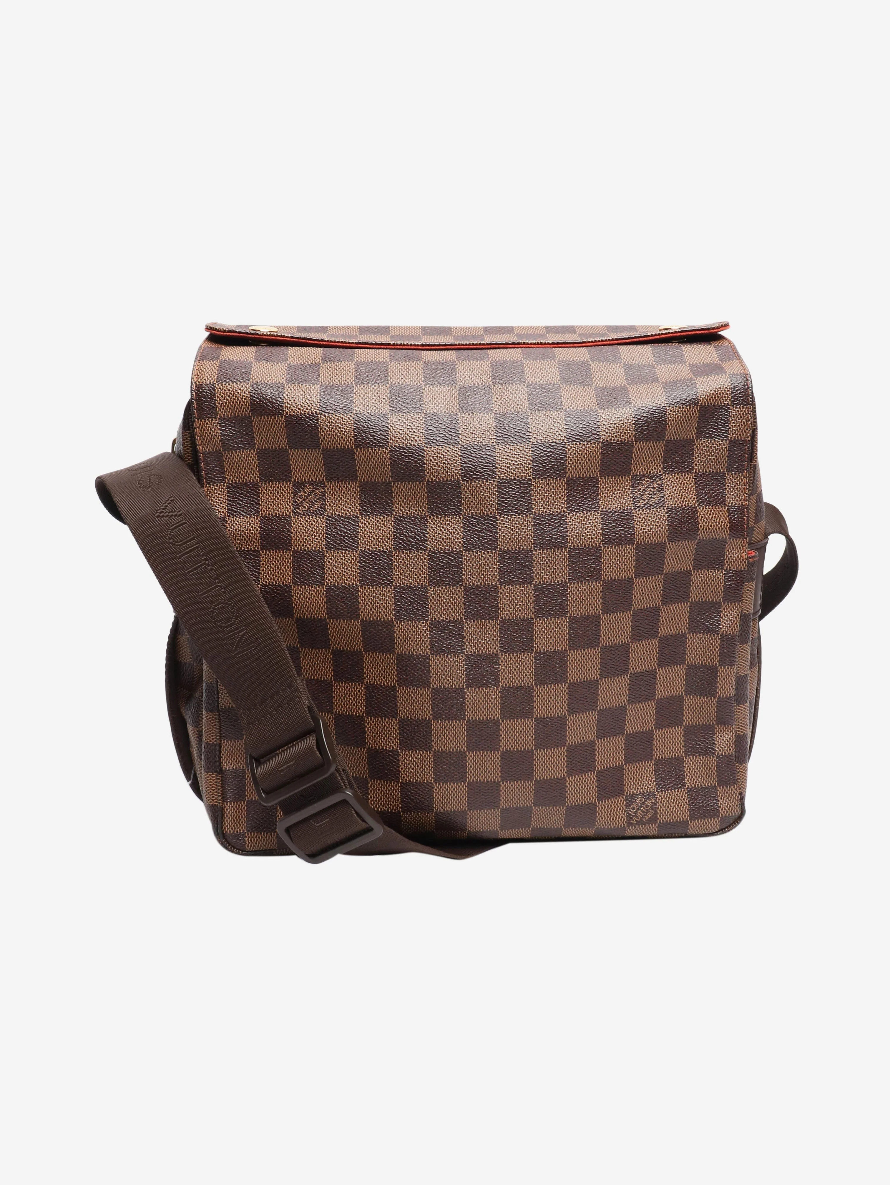 Brown vintage 2005 Damier Ebene Naviglio Messenger bag