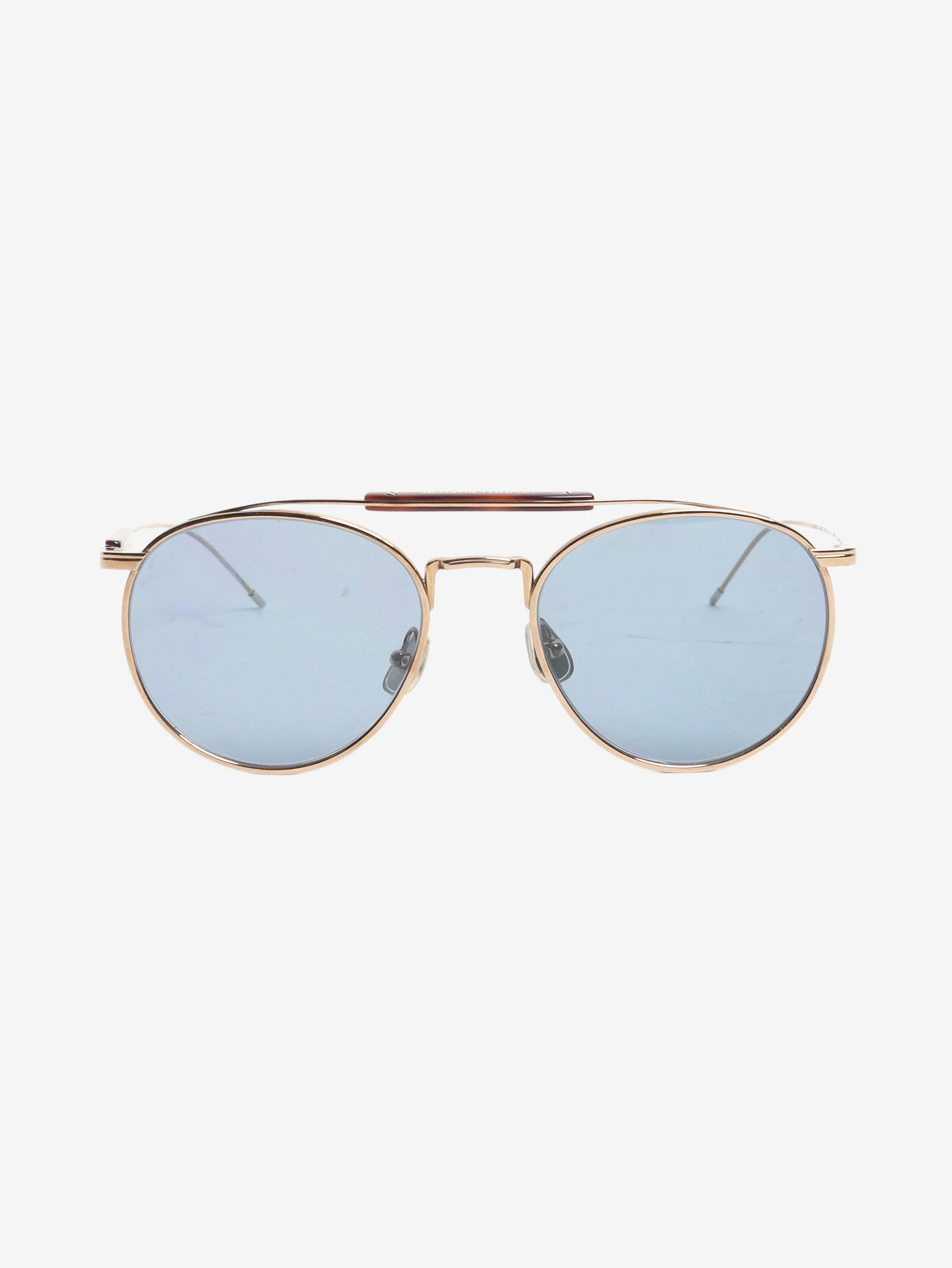Gold round sunglasses