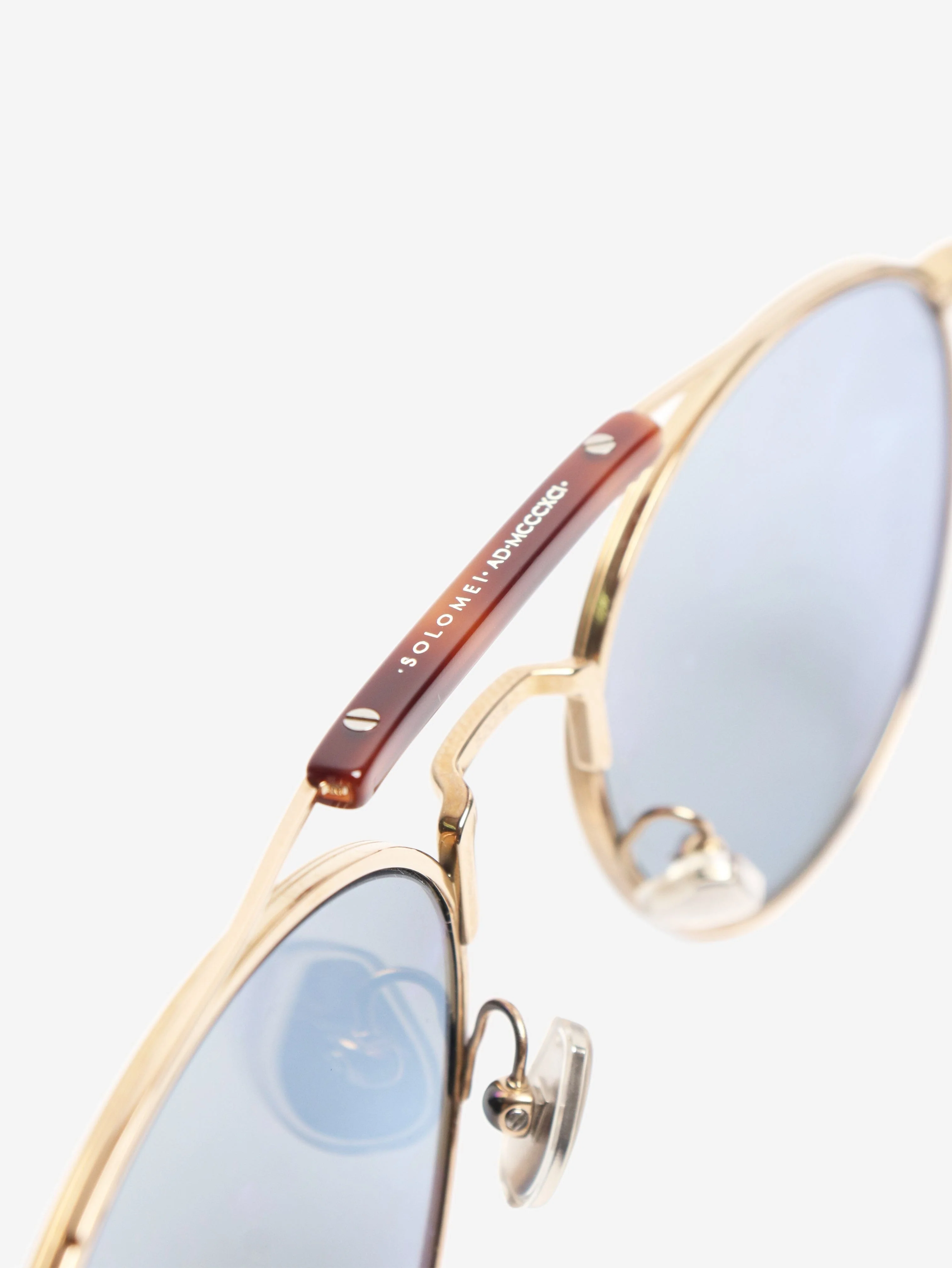 Gold round sunglasses - Image 6