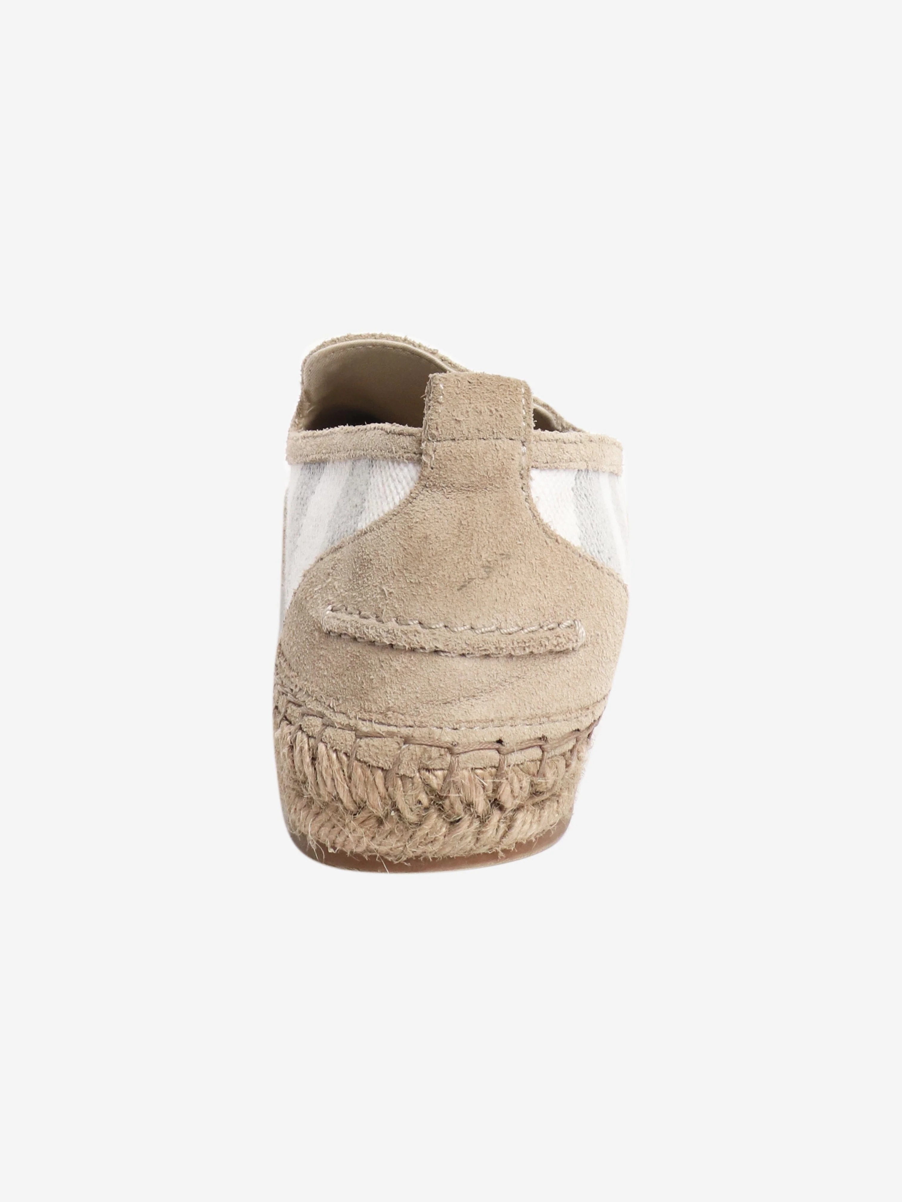 Grey and white striped espadrilles - size EU 38 - Image 3