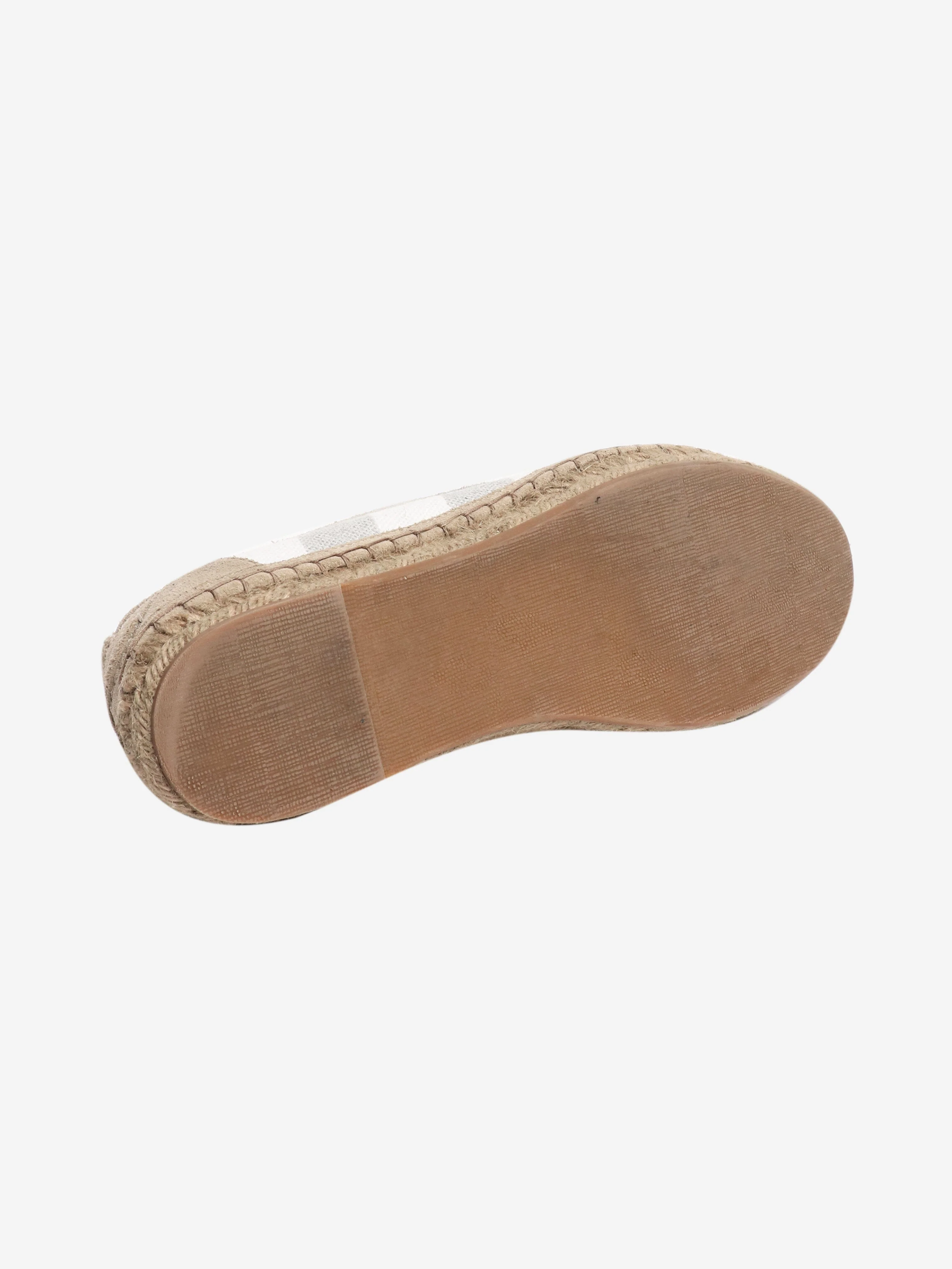 Grey and white striped espadrilles - size EU 38 - Image 5