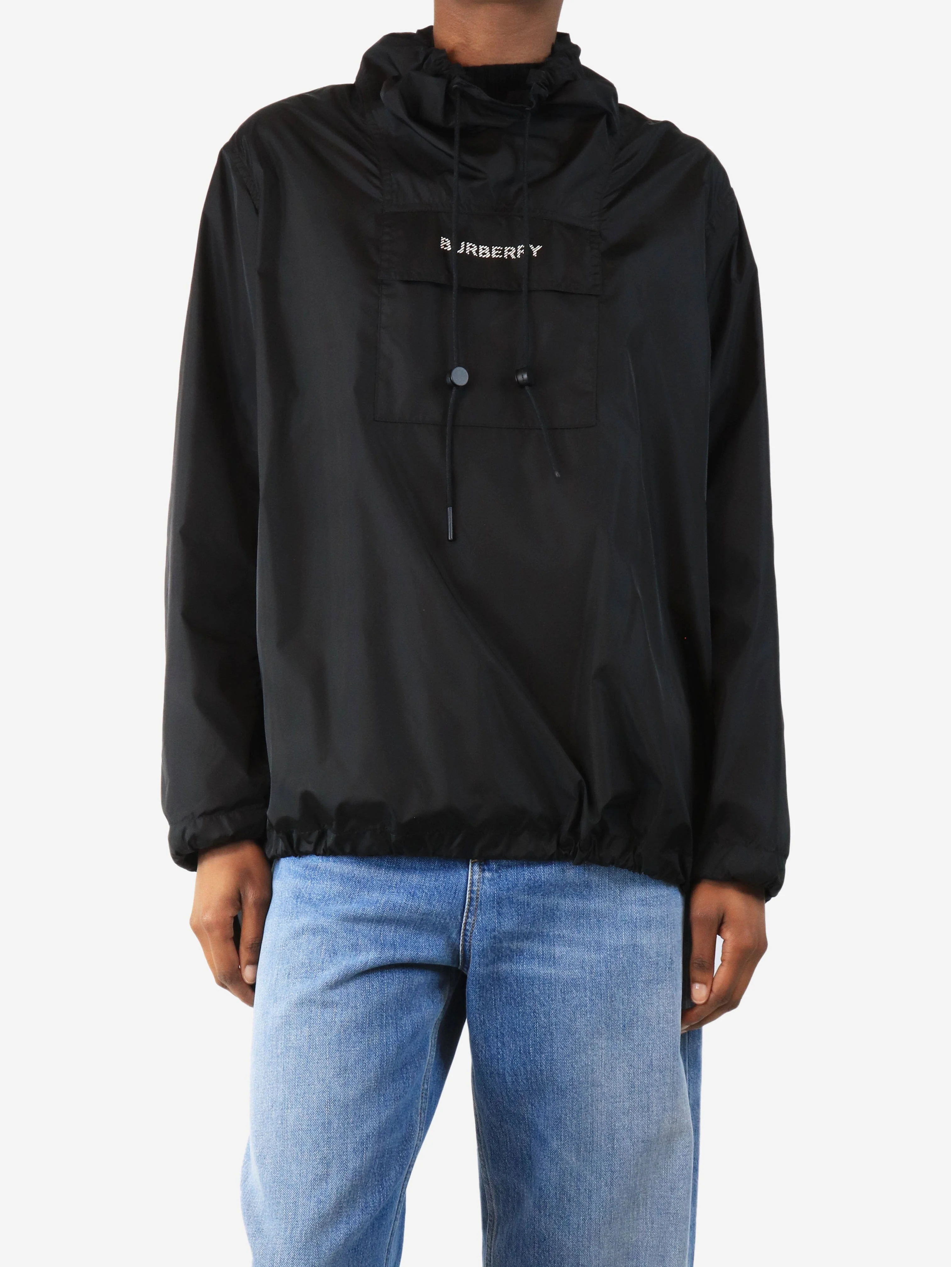 Black nylon pullover - size UK 4 - Image 4