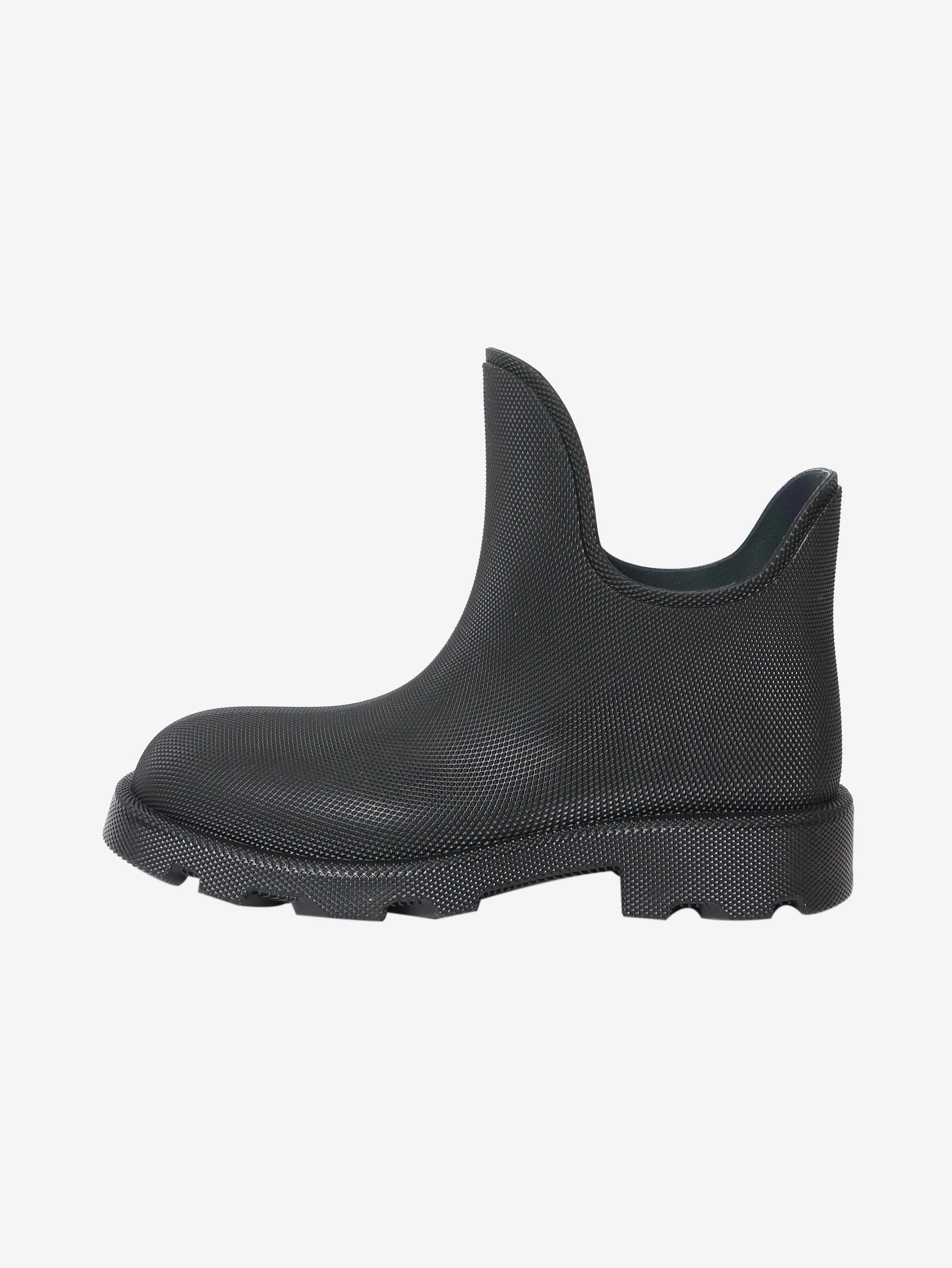 Black rubber ankle boots - size EU 42 (UK 9)