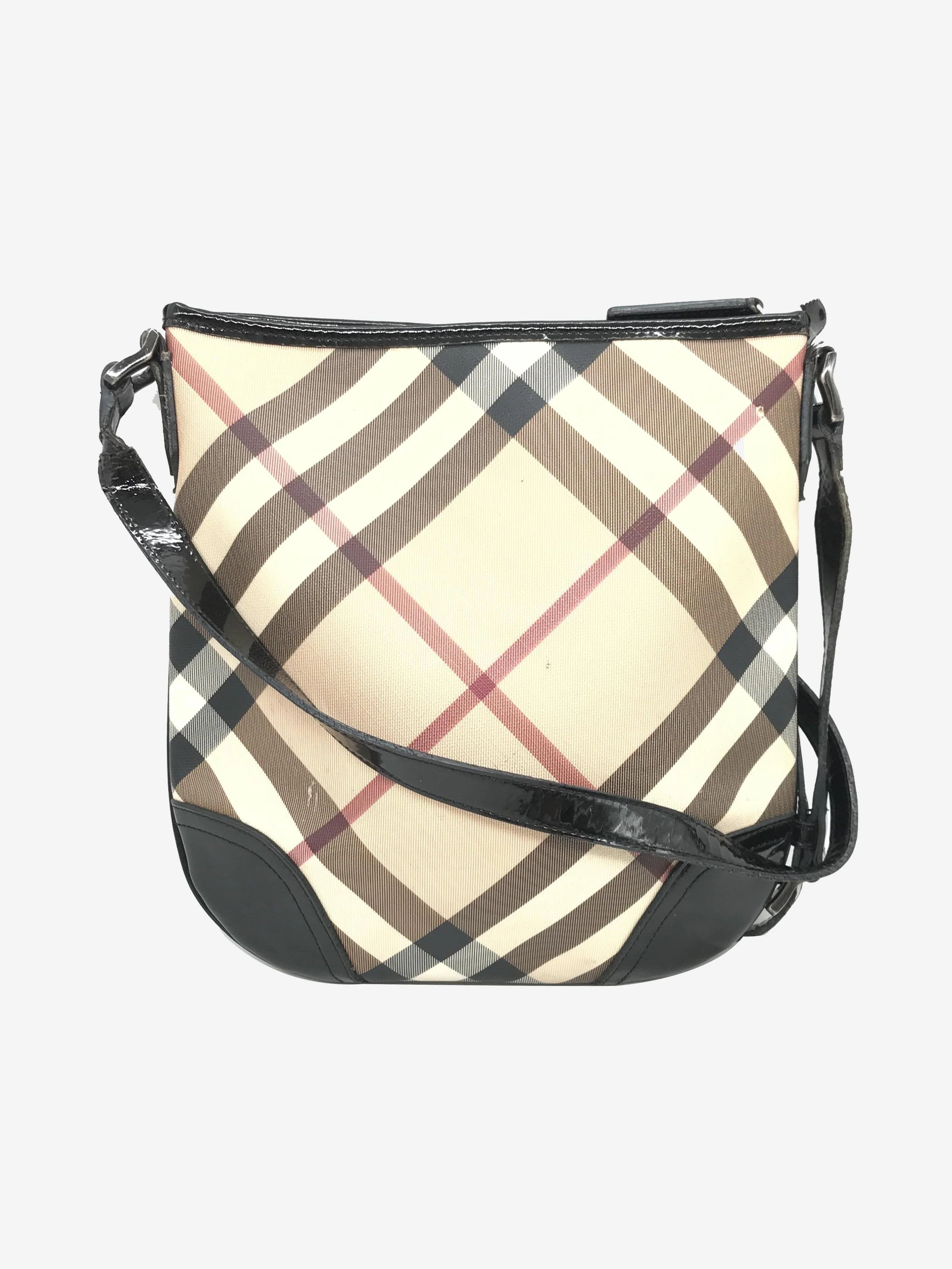 Neutral check crossbody bag - Image 2