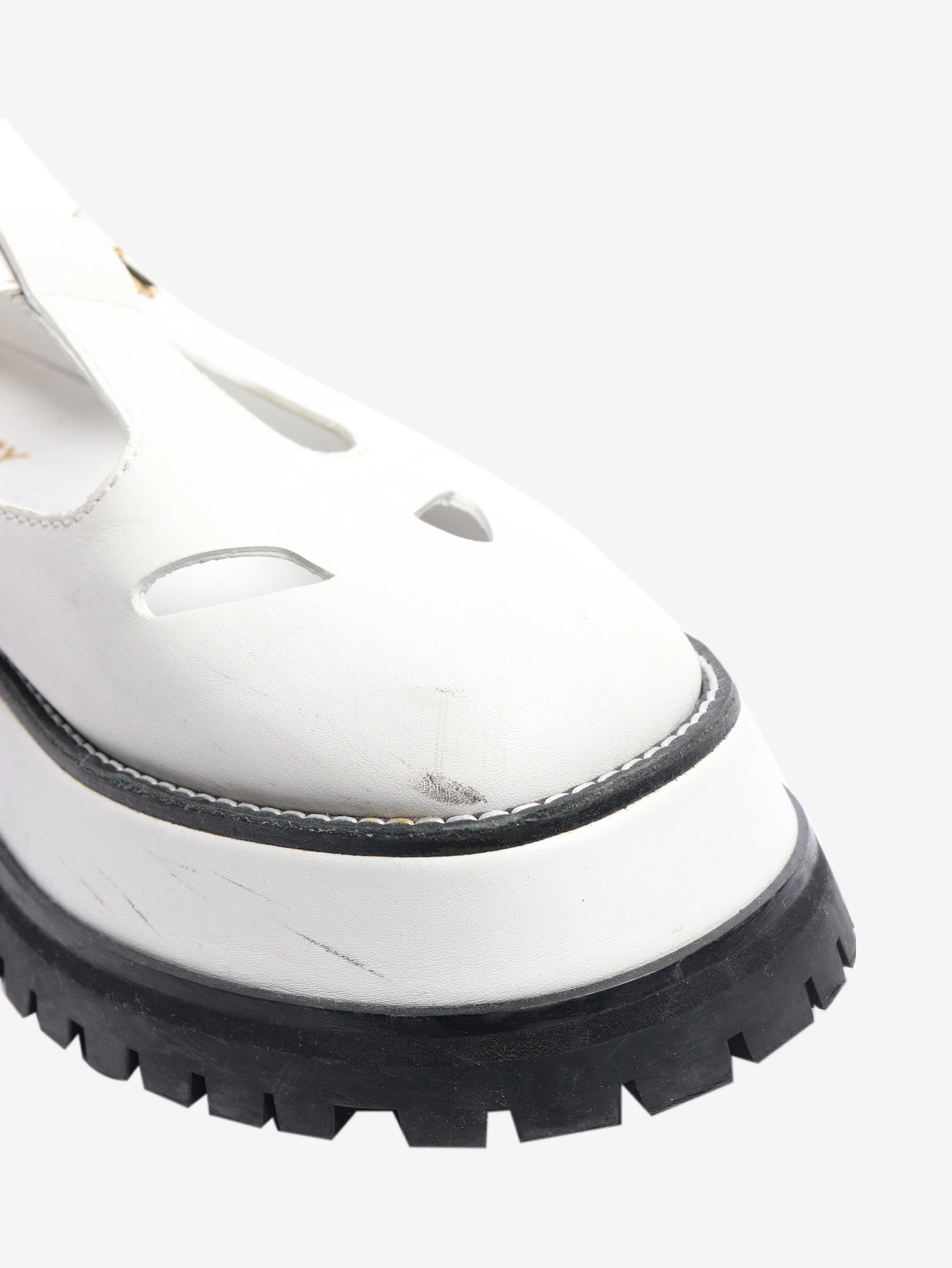 White chunky mary-janes - size EU 37.5 - Image 3