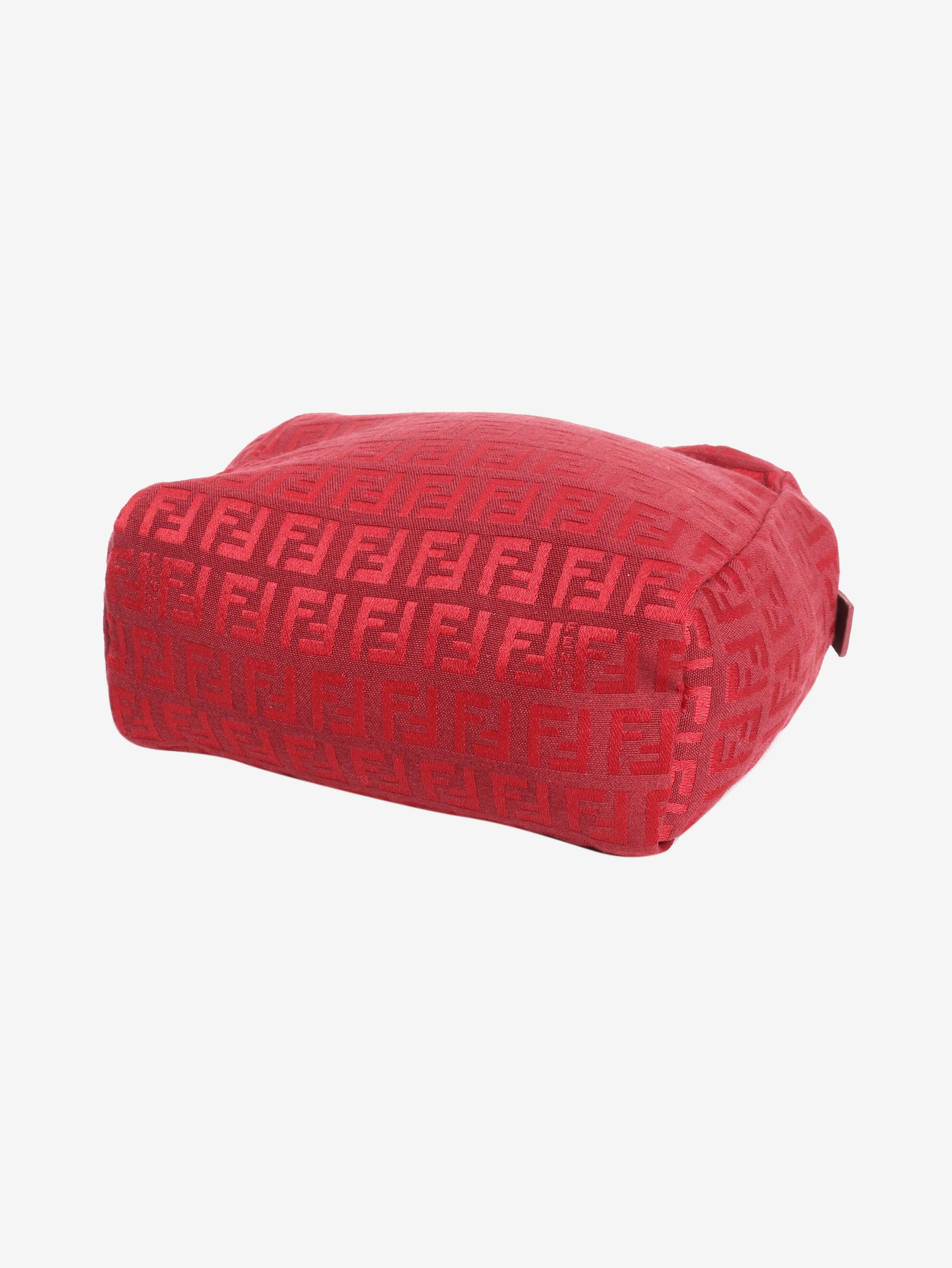 Burgundy FF Monogram mini pouch - Image 4