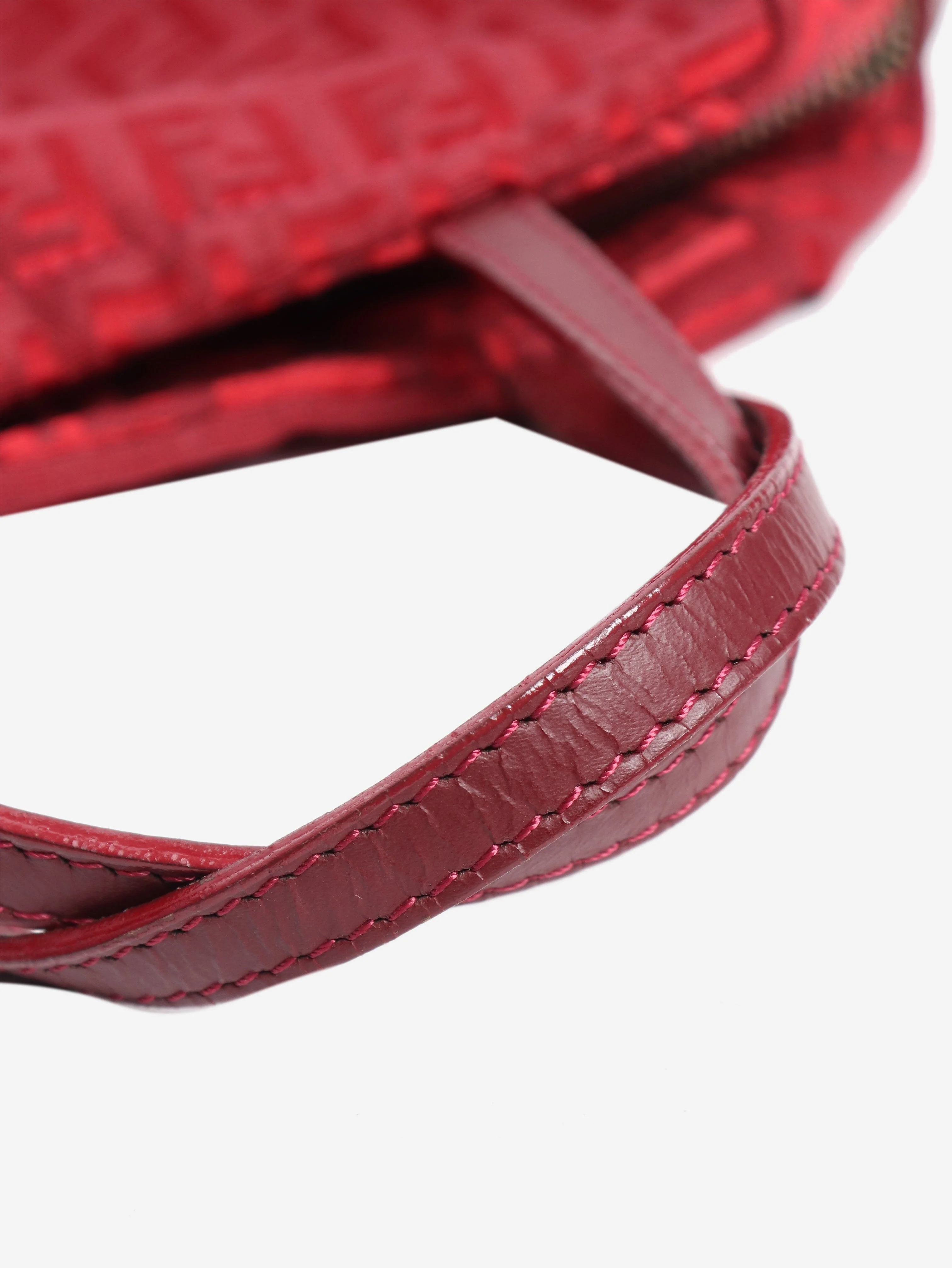 Burgundy FF Monogram mini pouch - Image 7