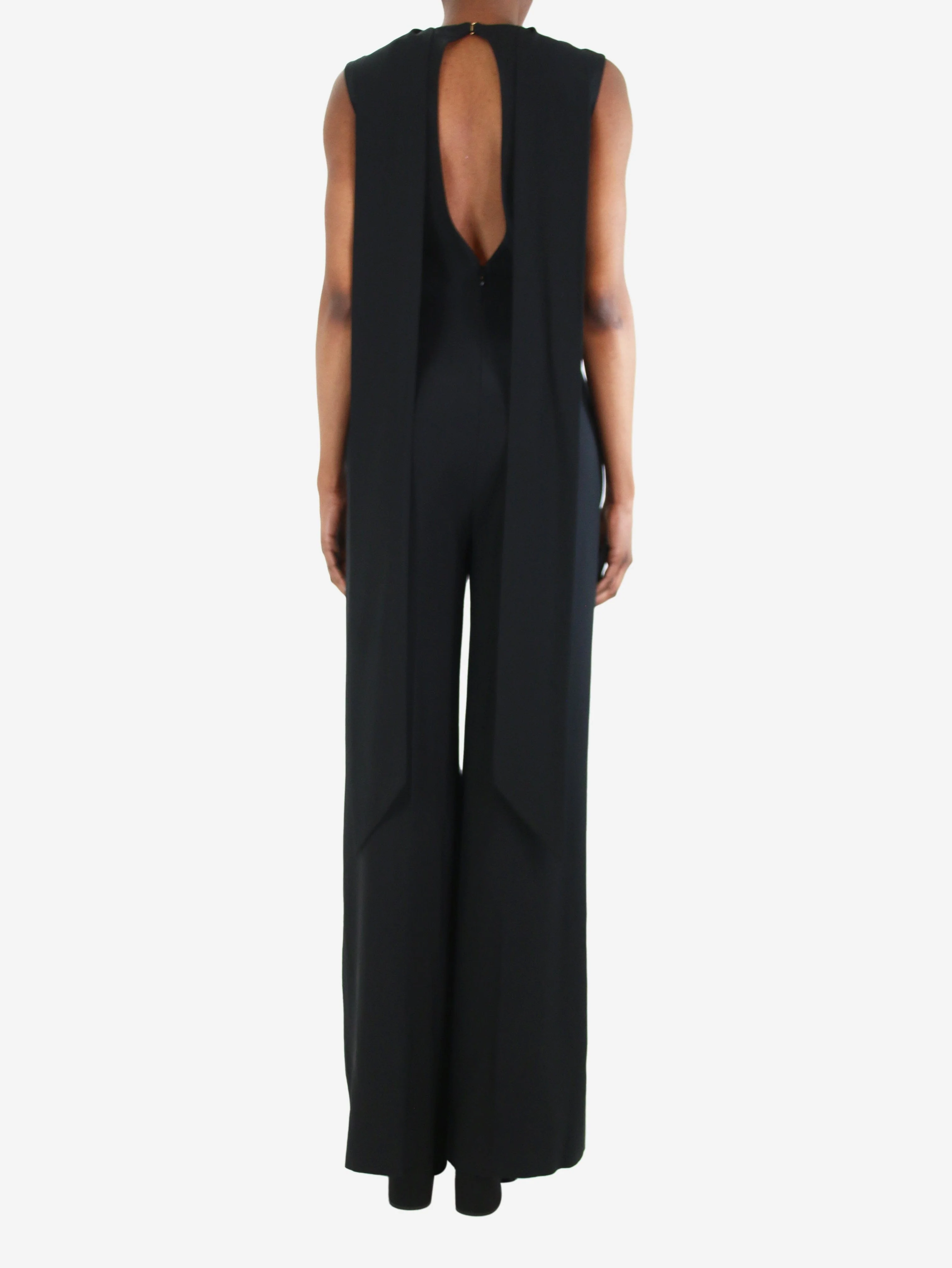 Black tailored pleated jumpsuit - size FR 36 - Image 2