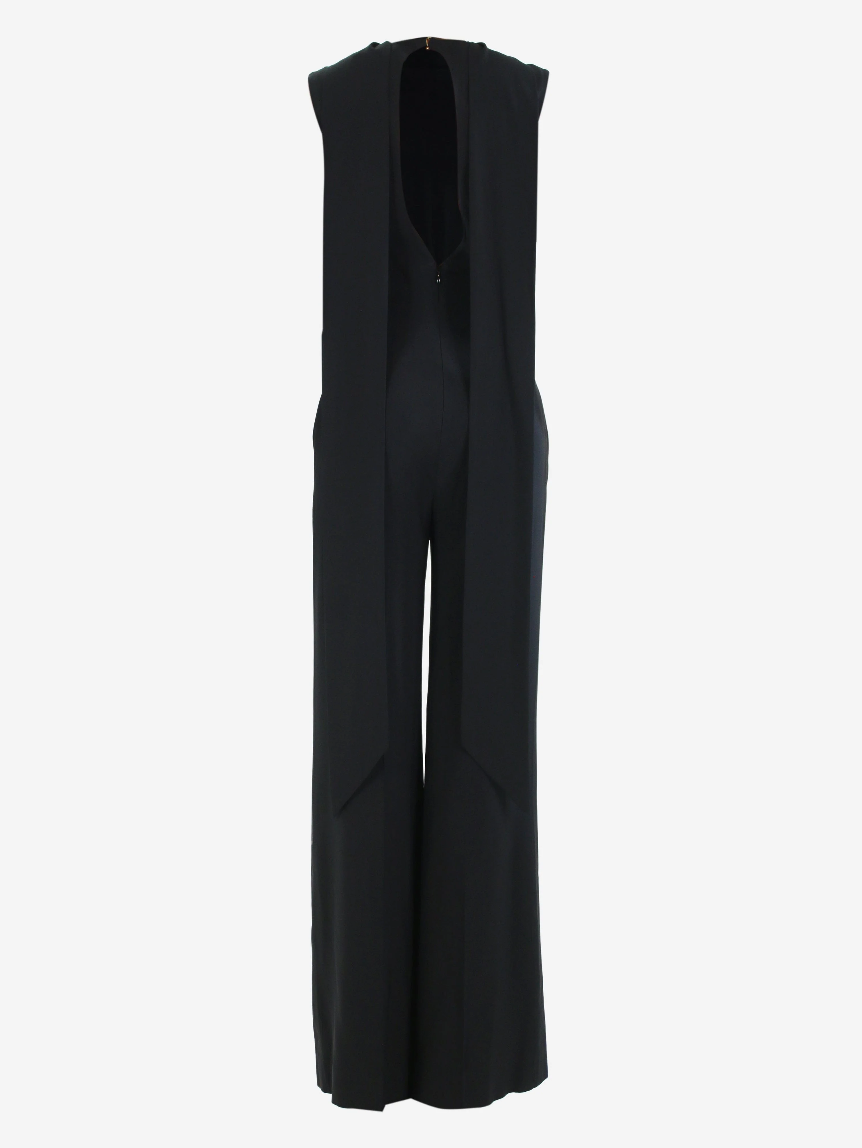 Black tailored pleated jumpsuit - size FR 36 - Image 4