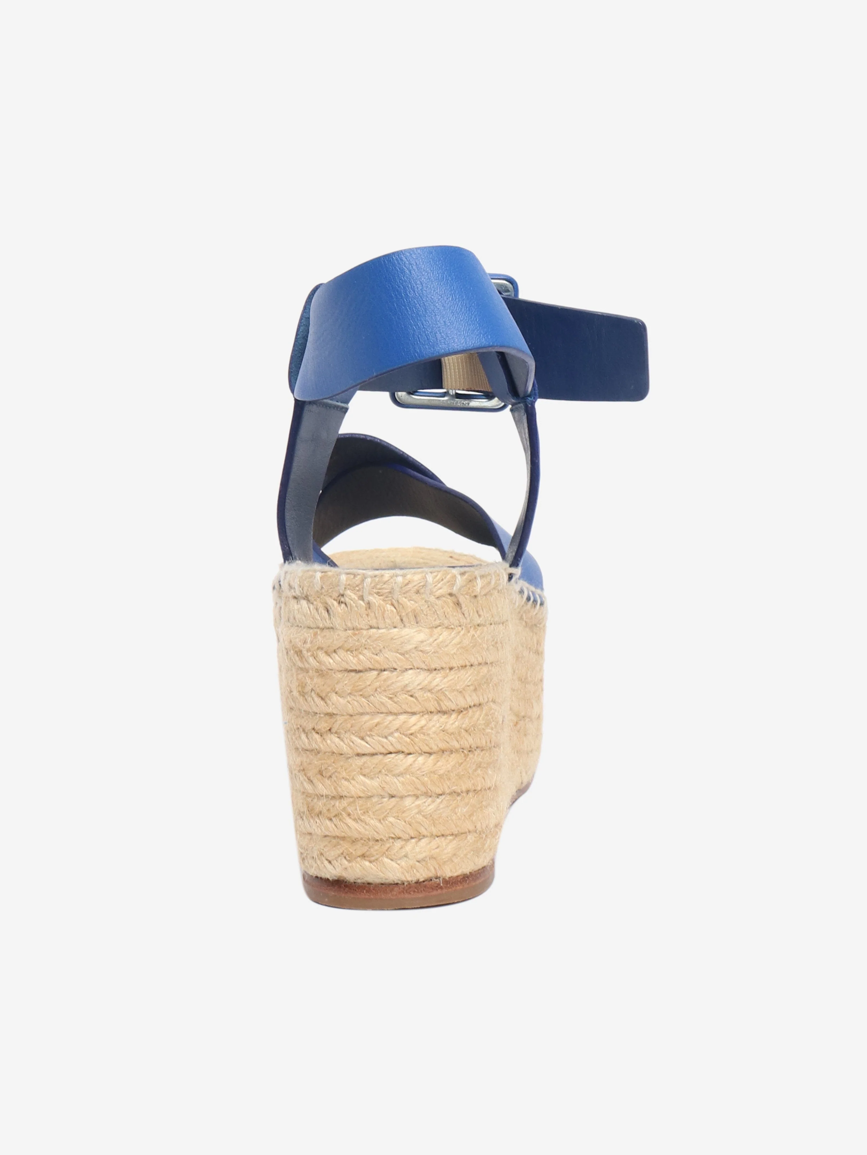 Blue leather espadrilles - size EU 37 (UK 4) - Image 3