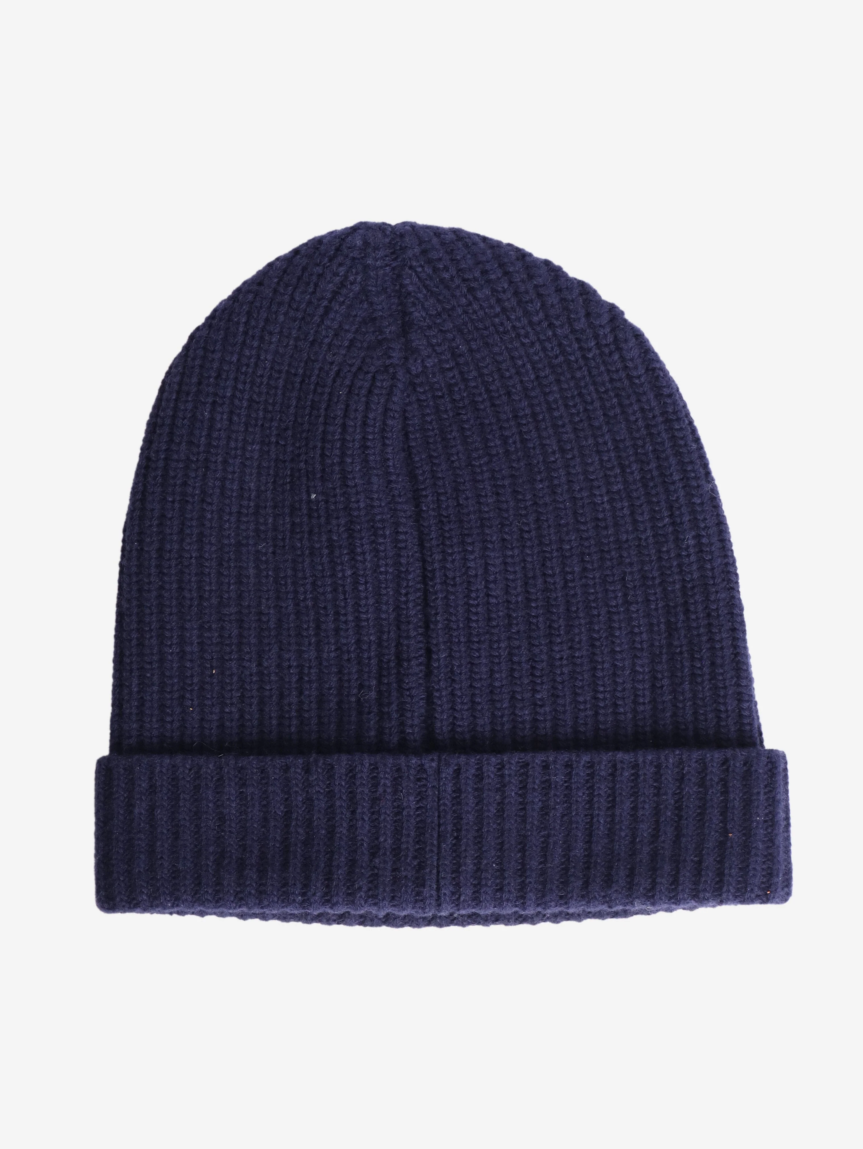 Blue ribbed logo beanie - Image 2