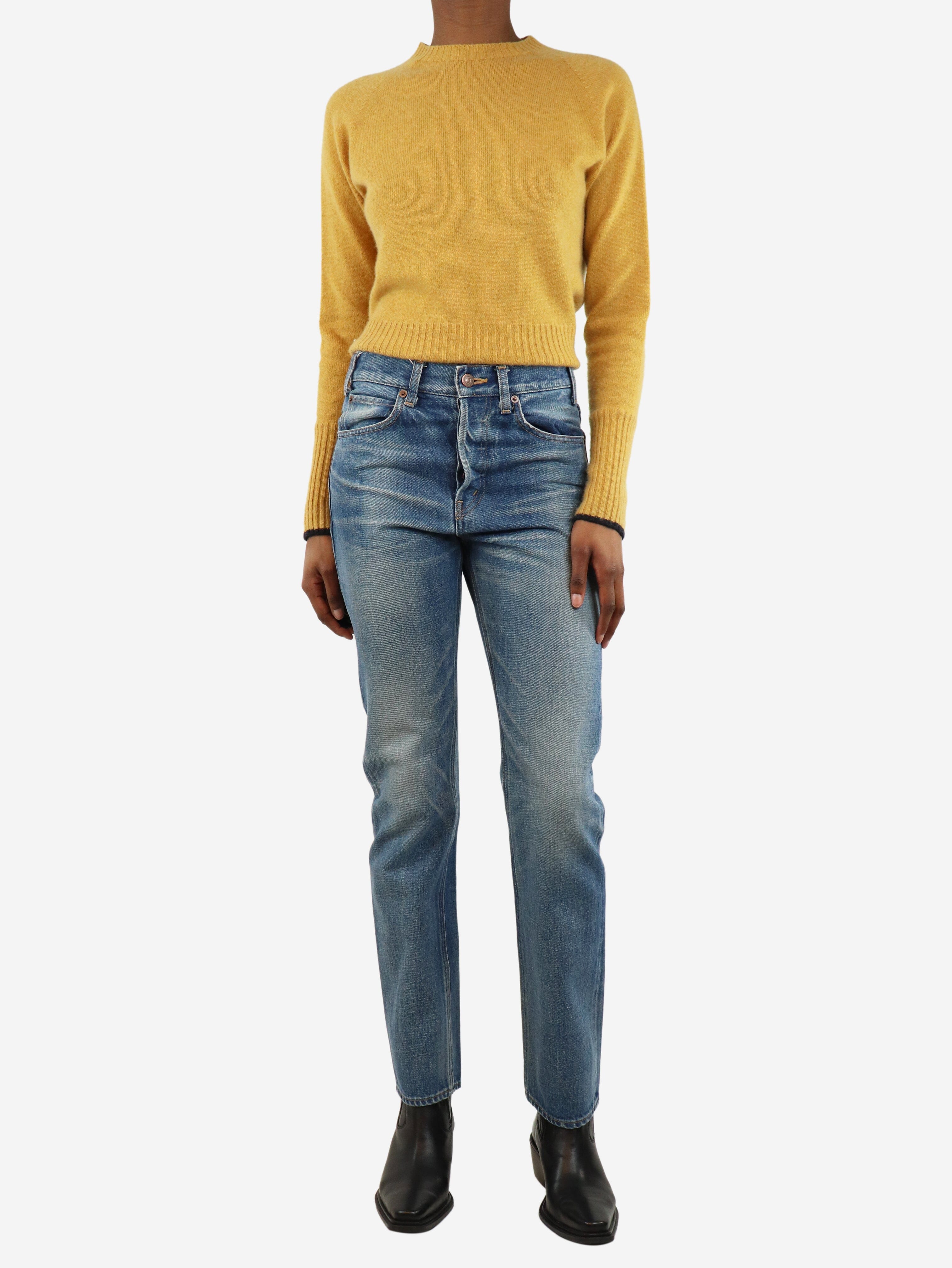 Blue straight-leg jeans - size UK 6 - Image 2