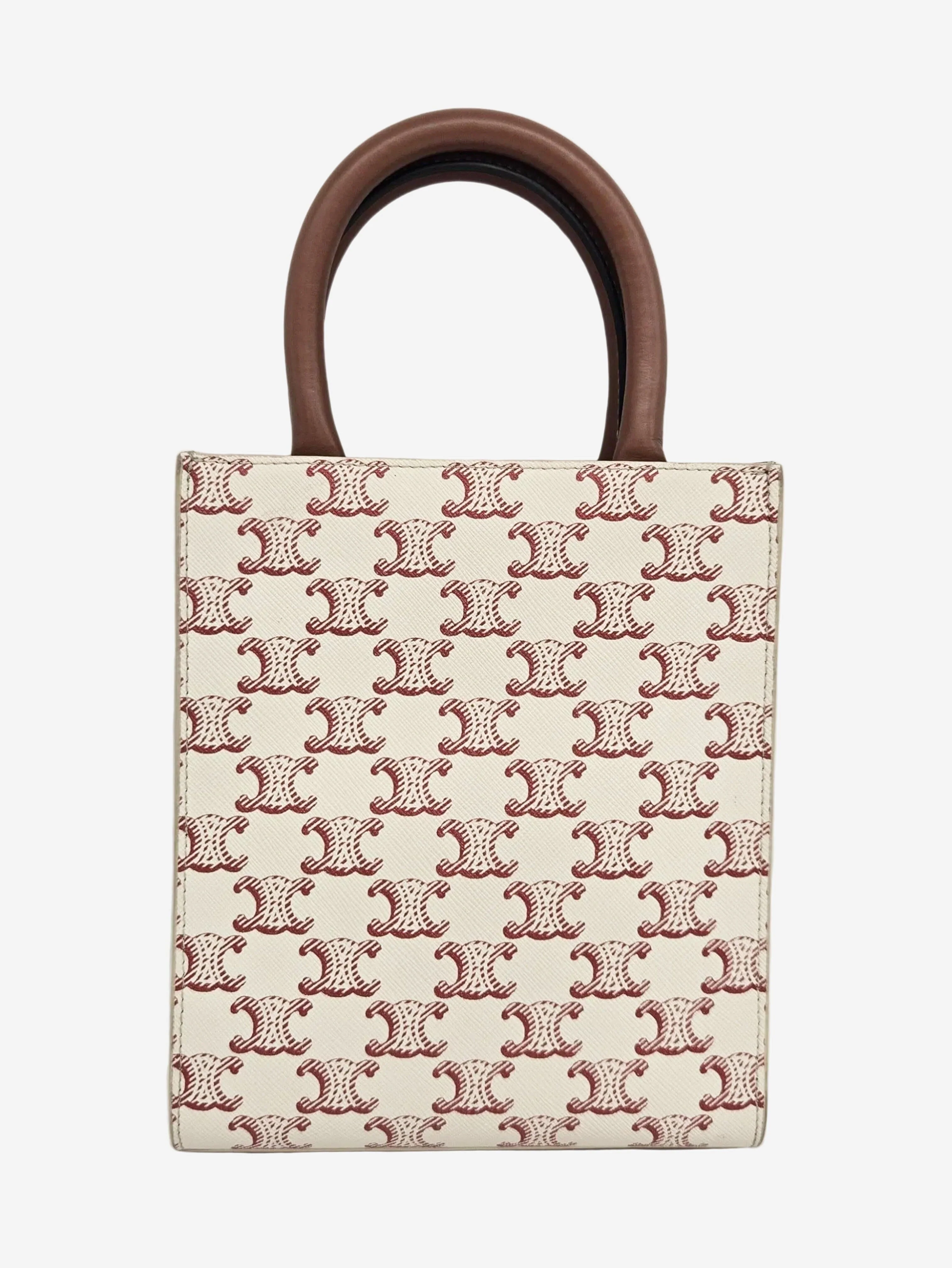 Cream mini Vertical Caba tote bag - Image 3