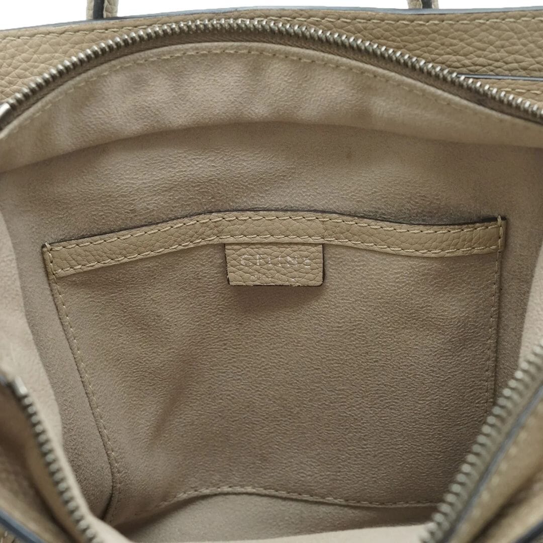 Nano Luggage Calfskin 2Way Handbag - Image 9