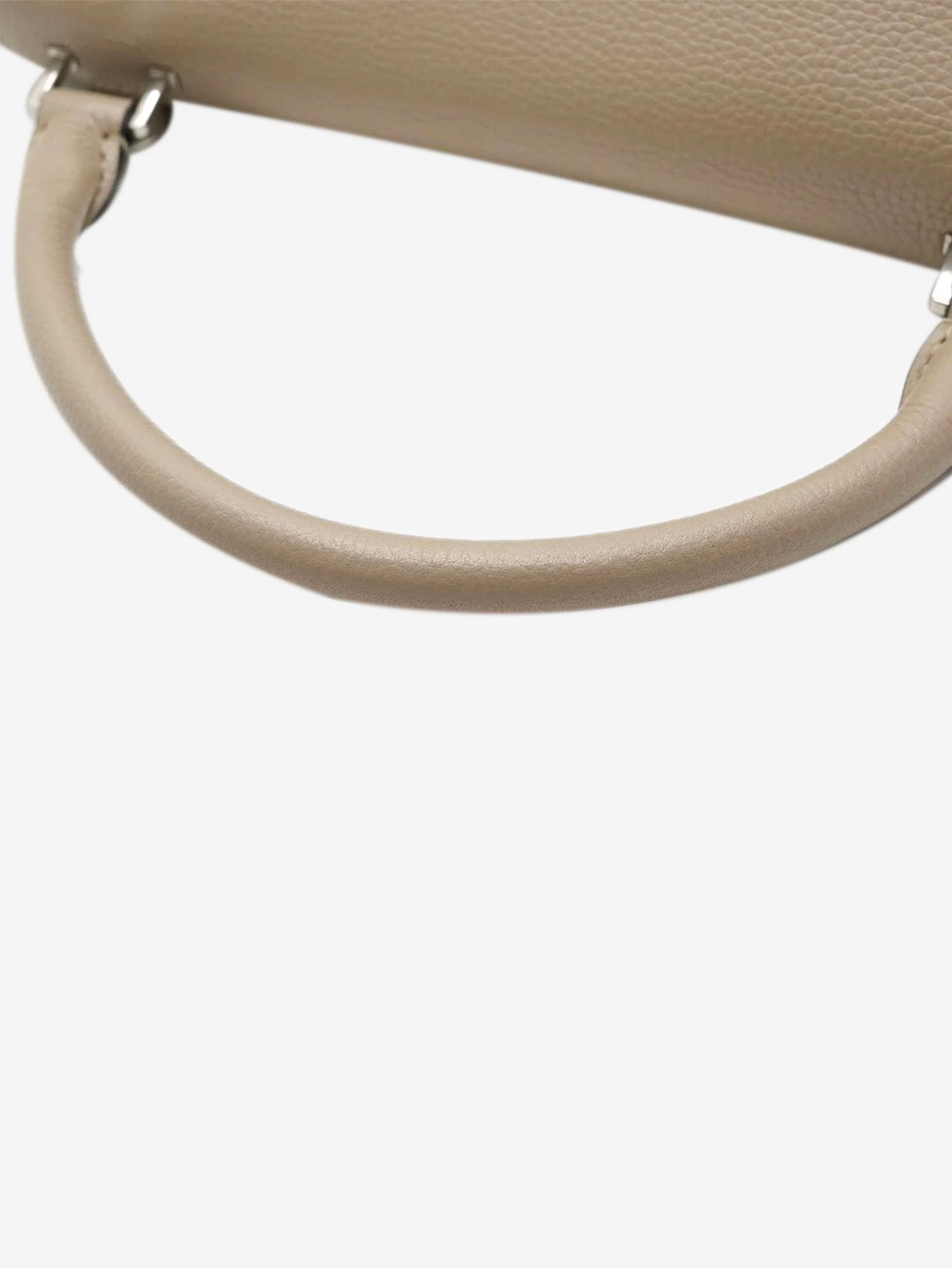 Neutral Trapeze leather and suede 2way bag - Image 11