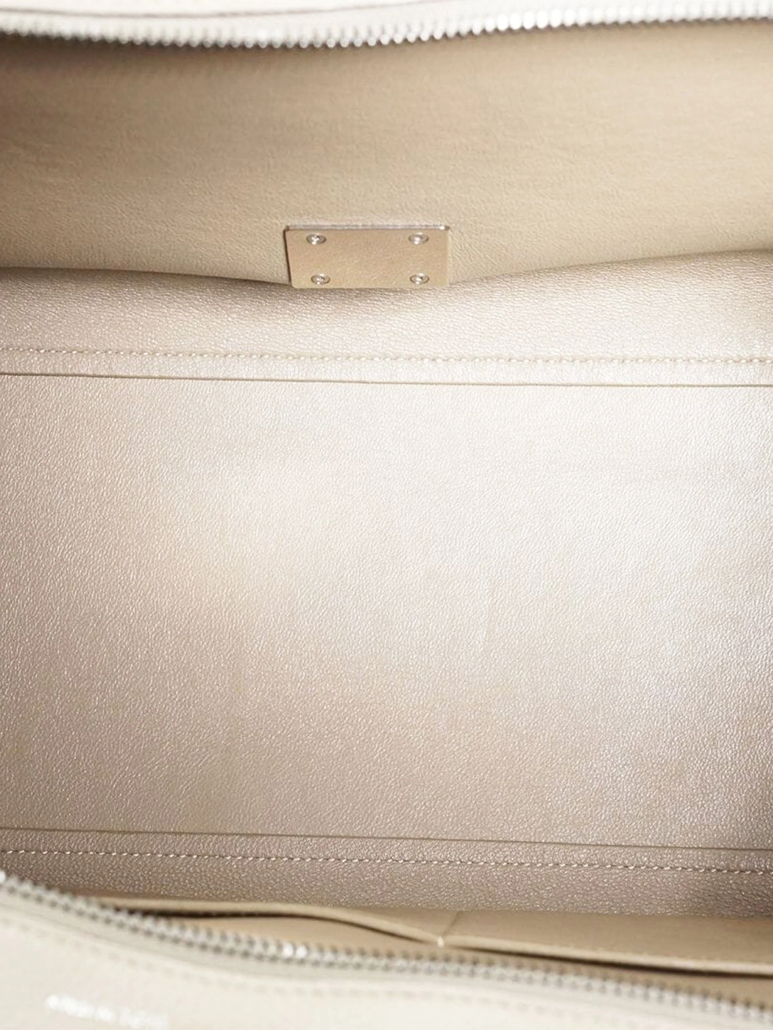 Neutral Trapeze leather and suede 2way bag - Image 15