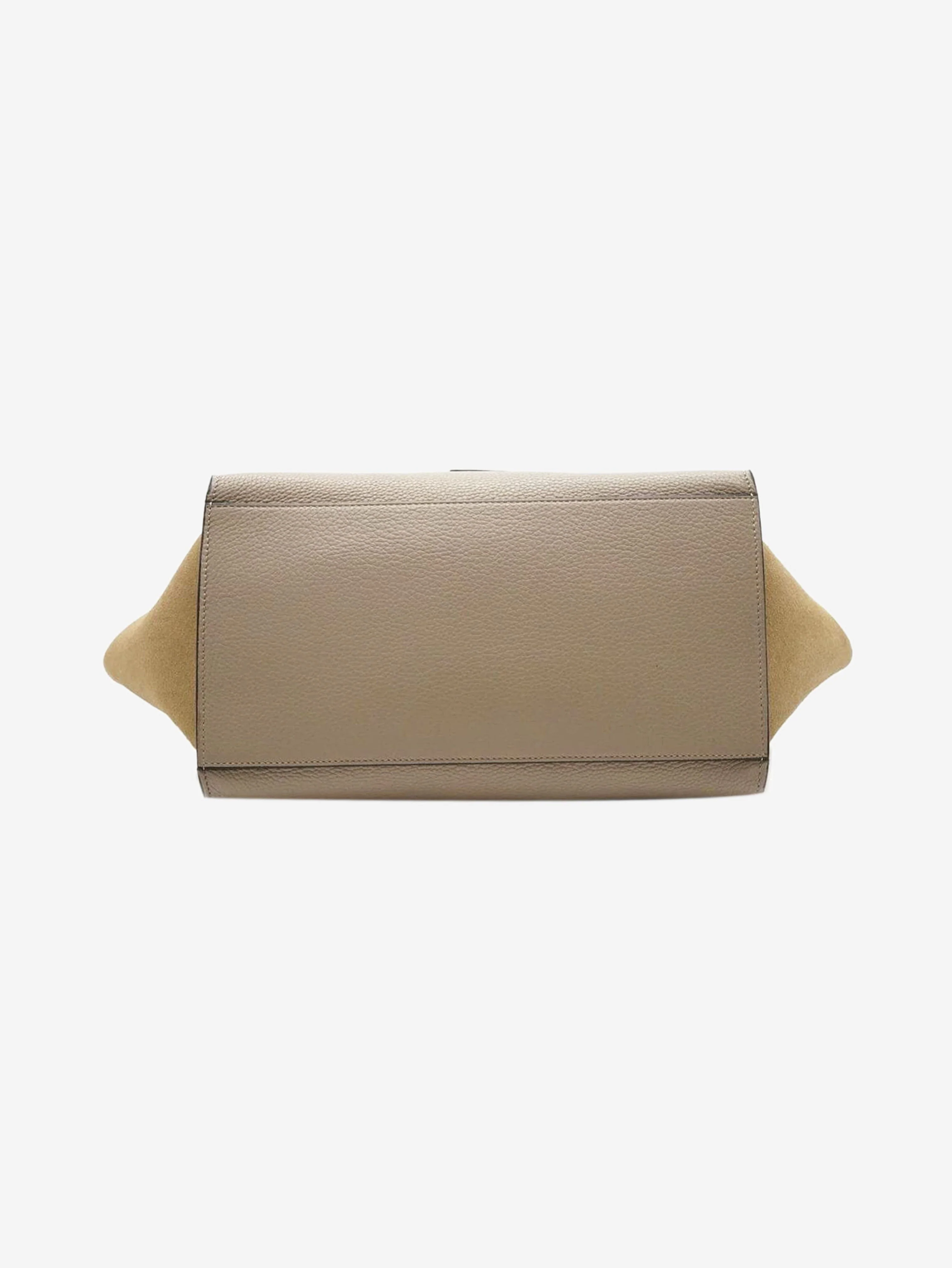Neutral Trapeze leather and suede 2way bag - Image 7
