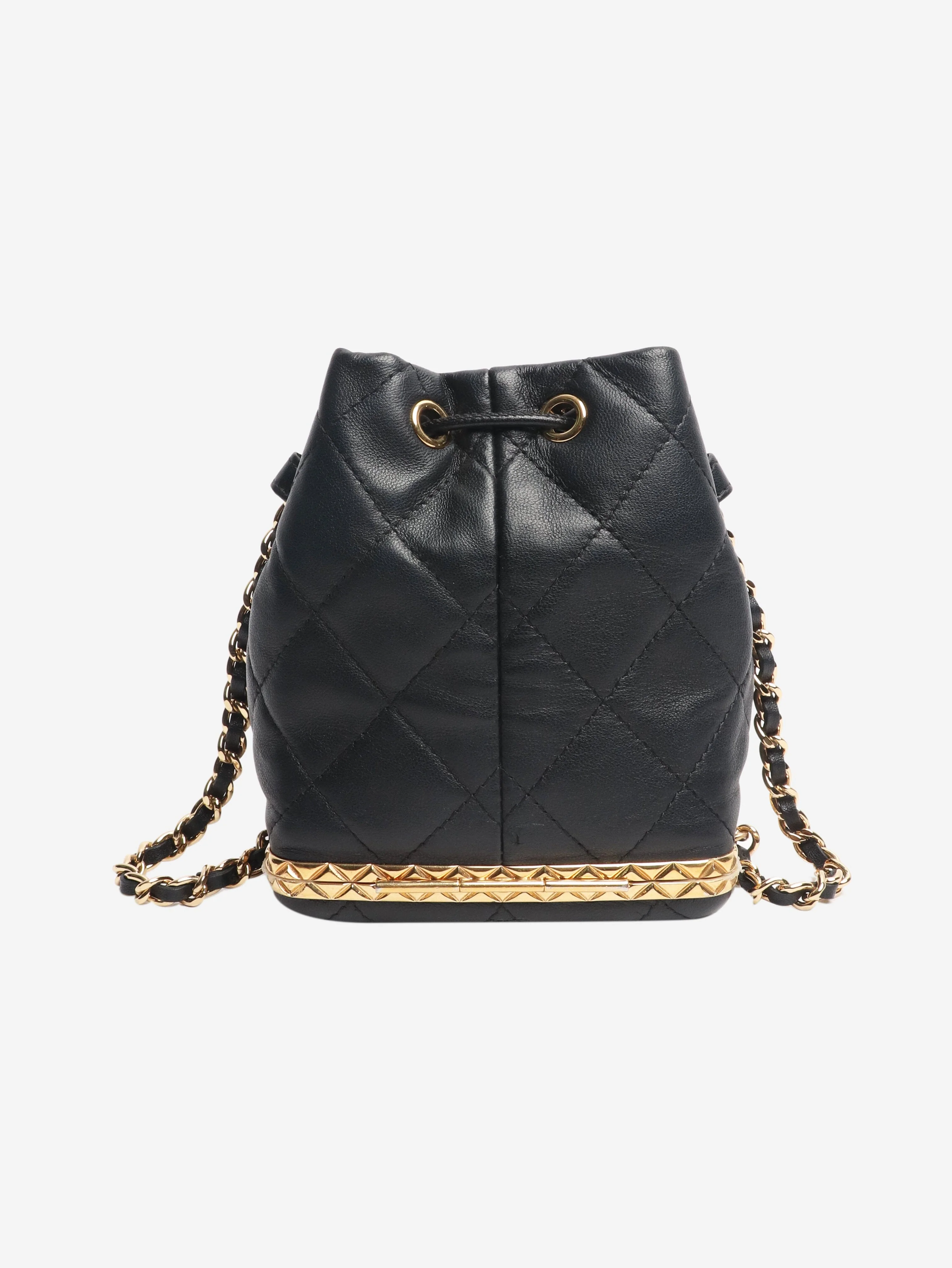 Black 2022 mini drawstring bucket bag - Image 5