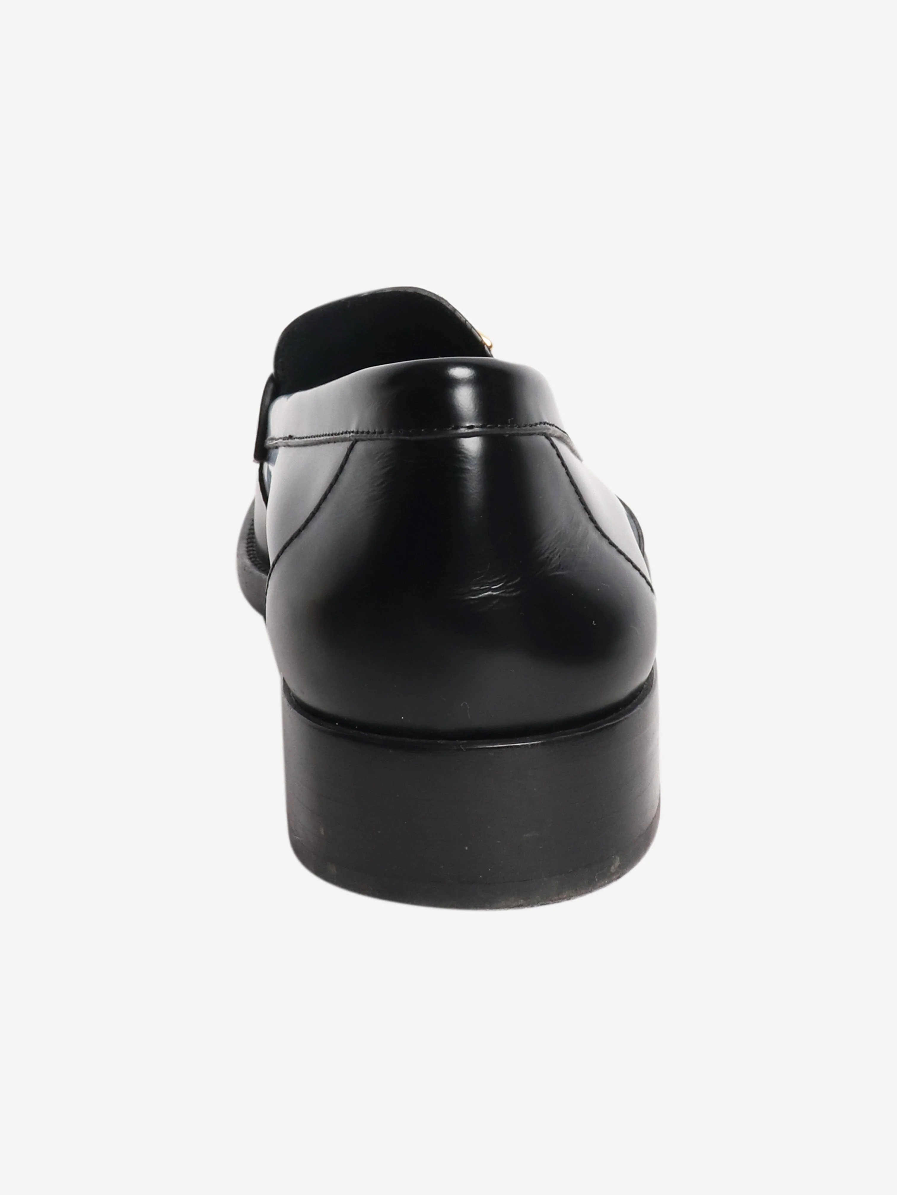 Black and white calfskin CC loafers - size eu 40.5 - Image 3