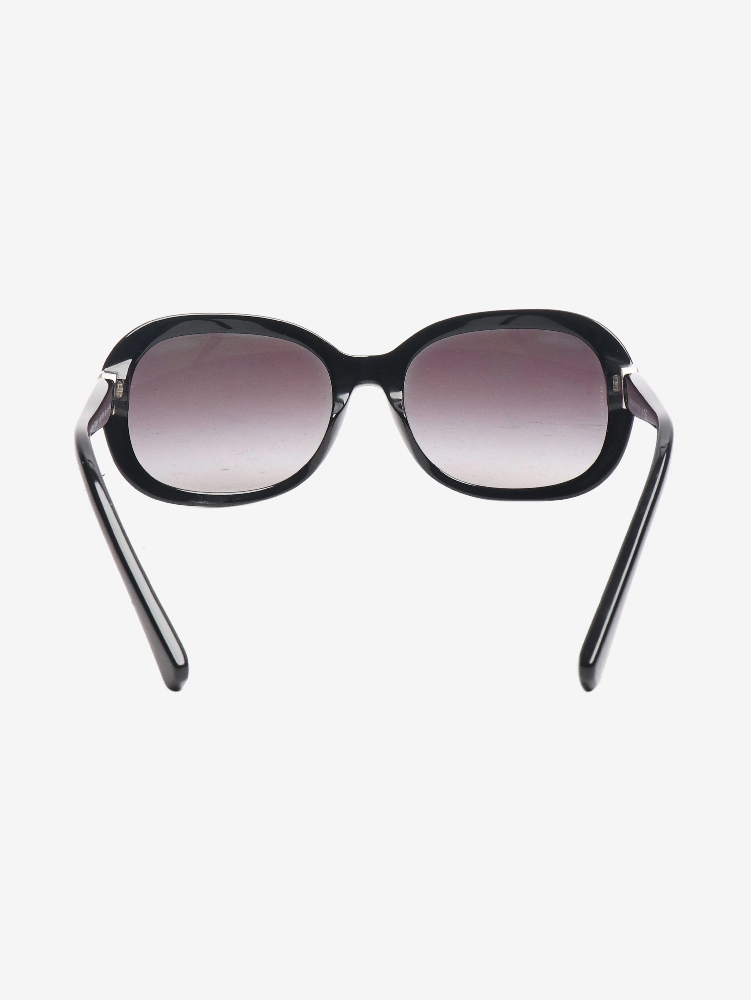 Black glossy square sunglasses - Image 3