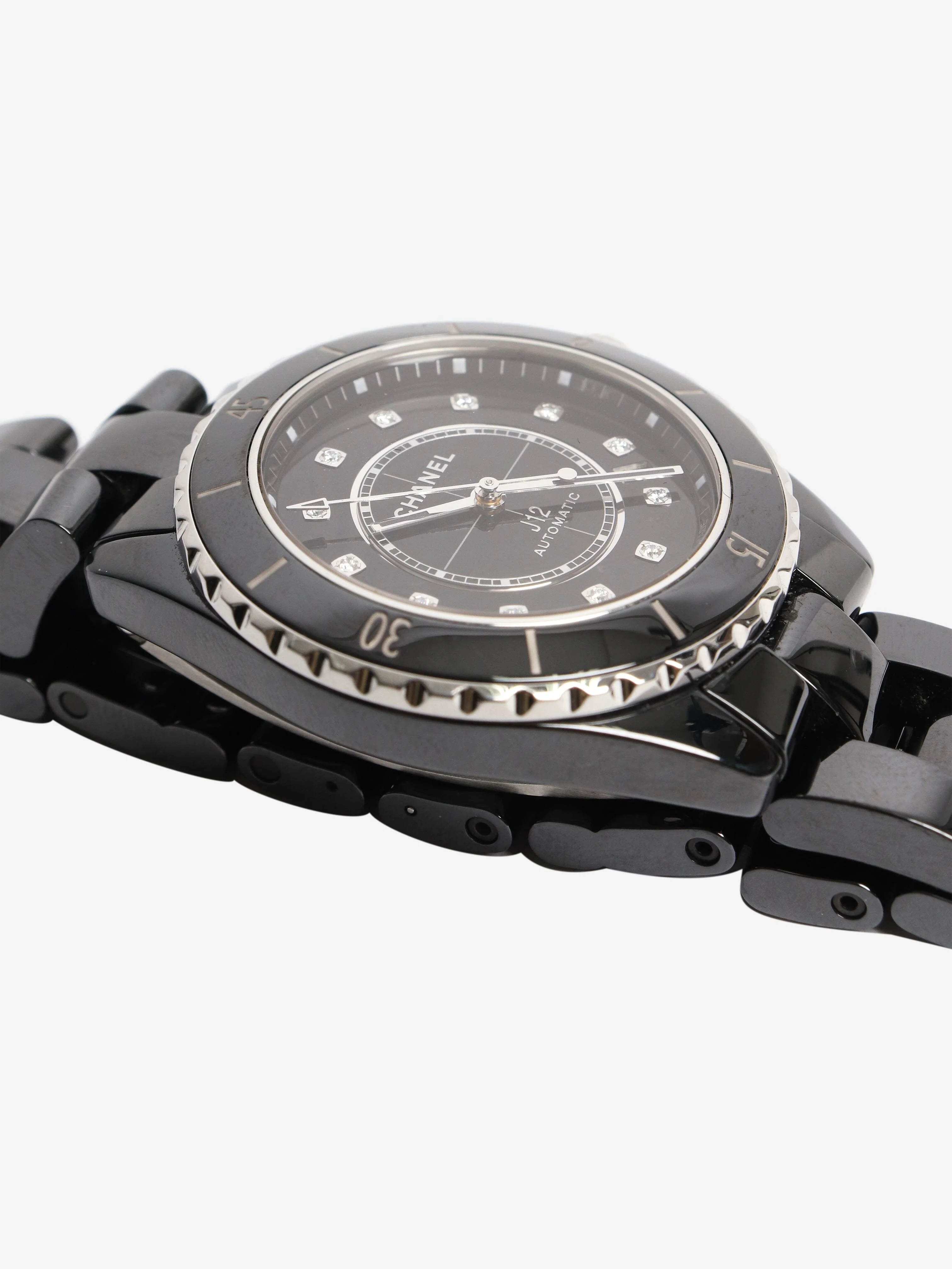Black J12 automatic watch - Image 4
