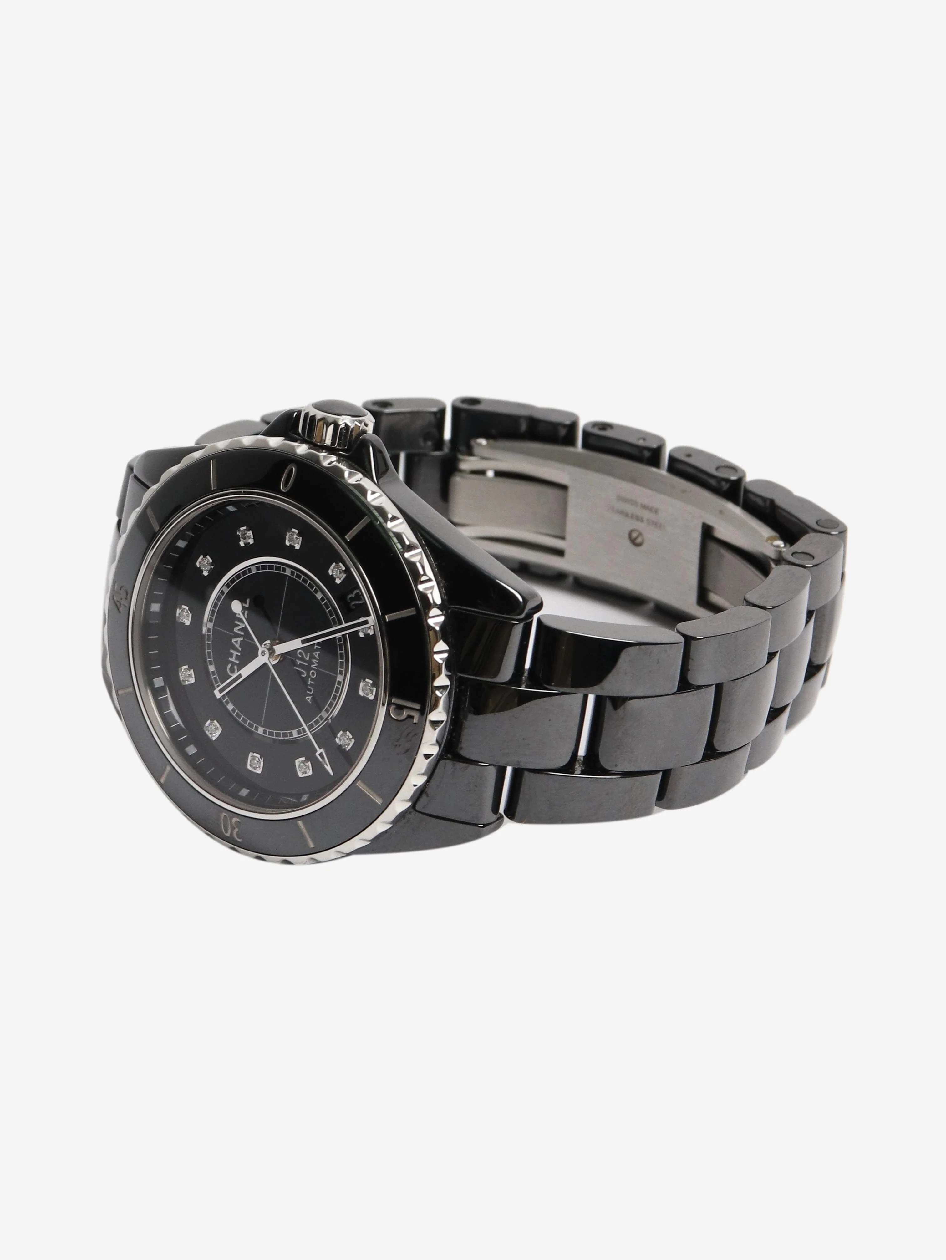 Black J12 automatic watch - Image 6