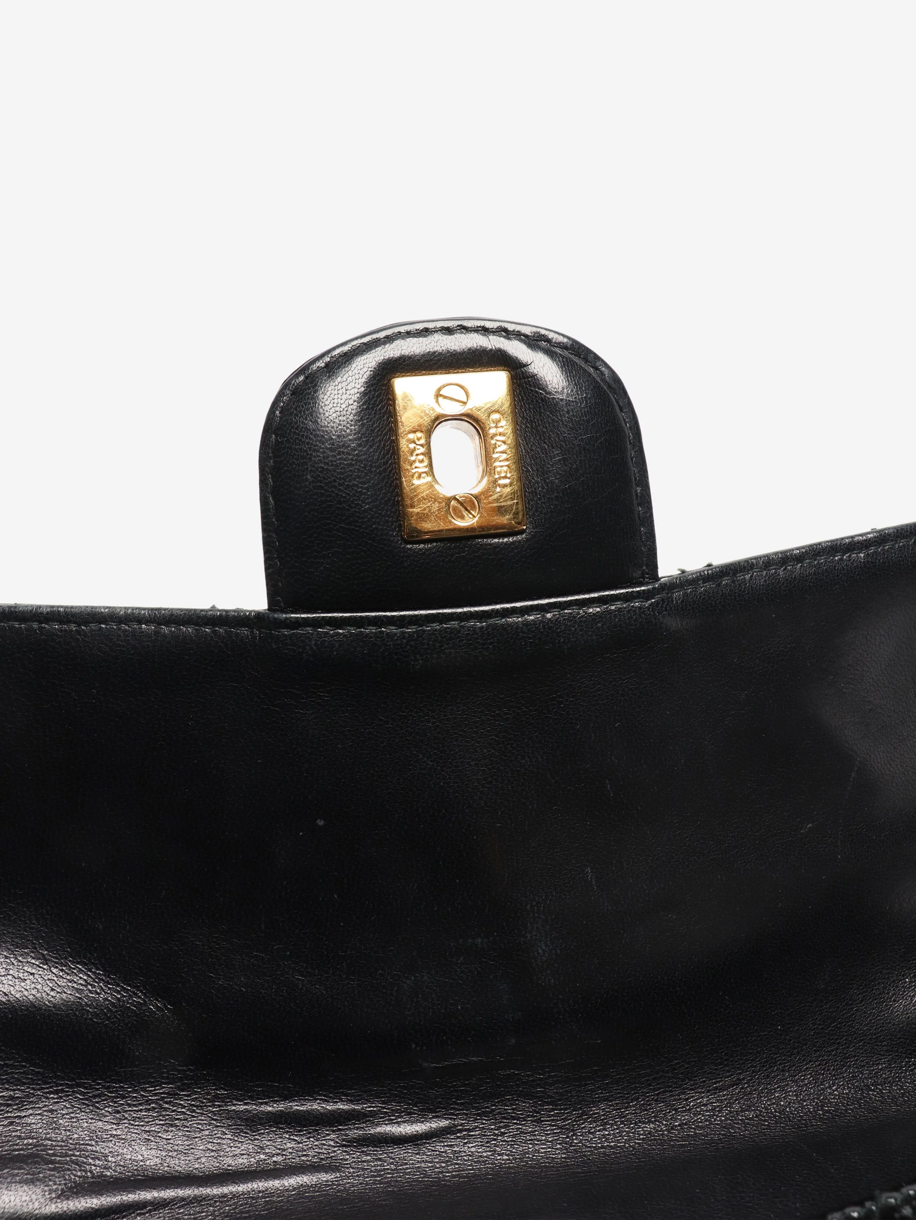 Black vintage 1994 patent double-sided Classic Flap bag - Image 6