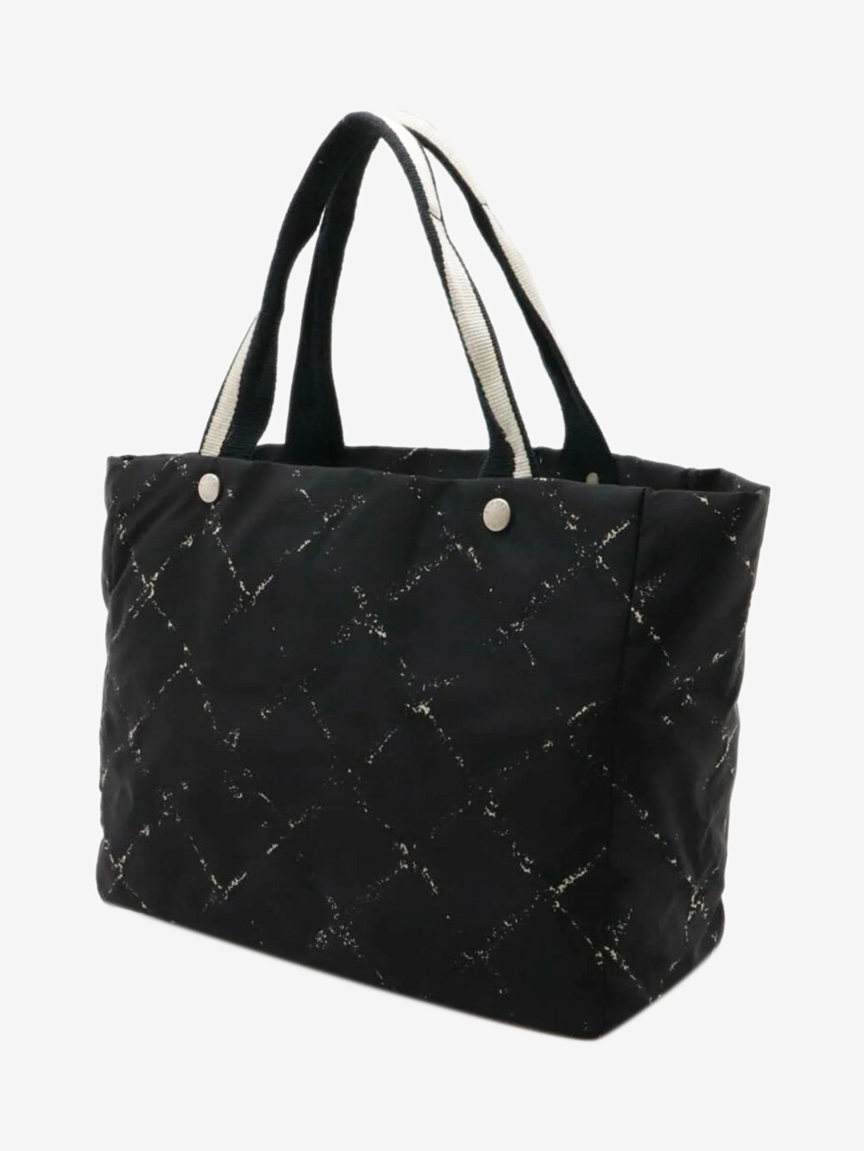 Black vintage 2000 Travel Line nylon tote bag - Image 2