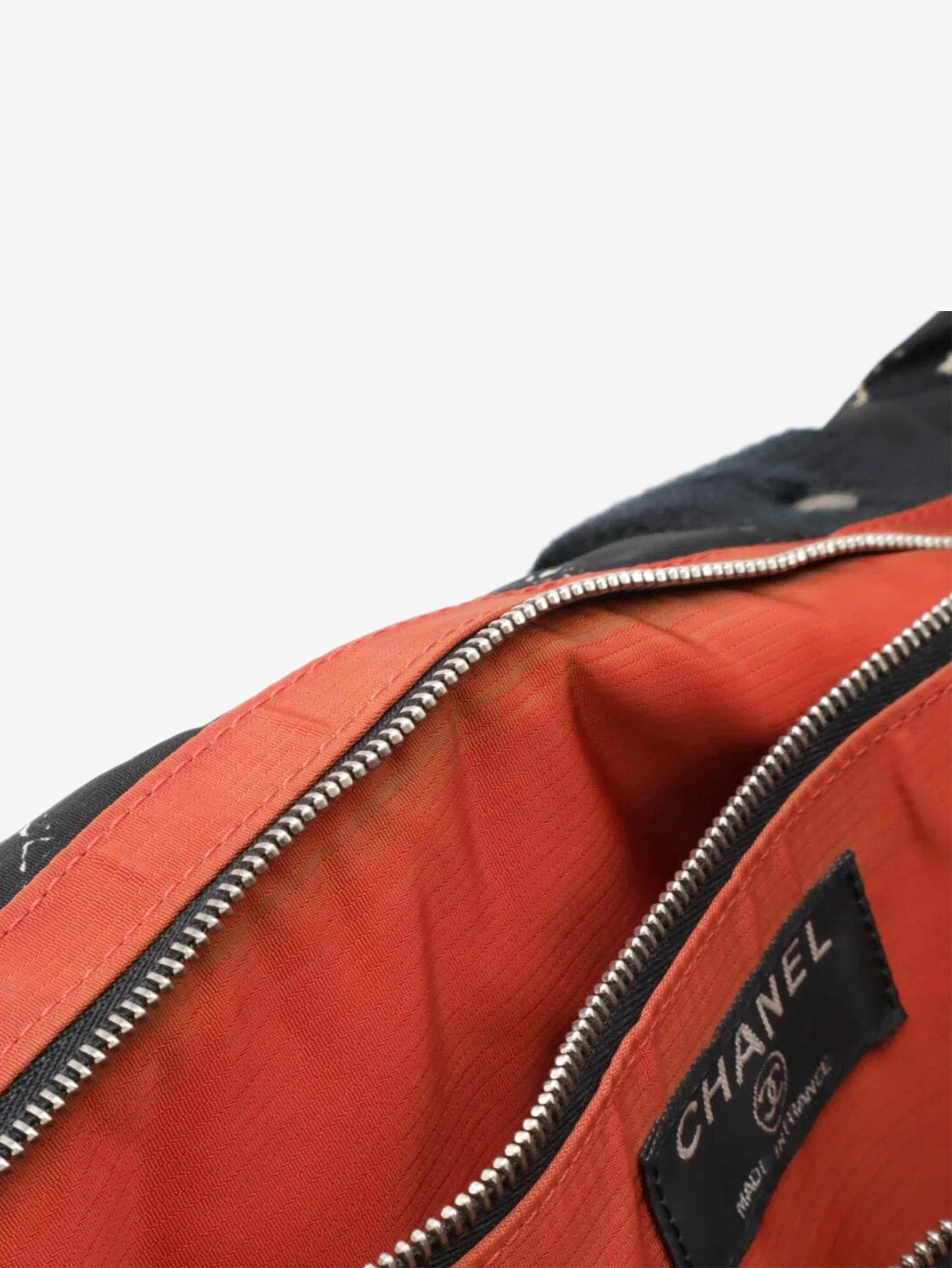 Black vintage 2000 Travel Line nylon tote bag - Image 6