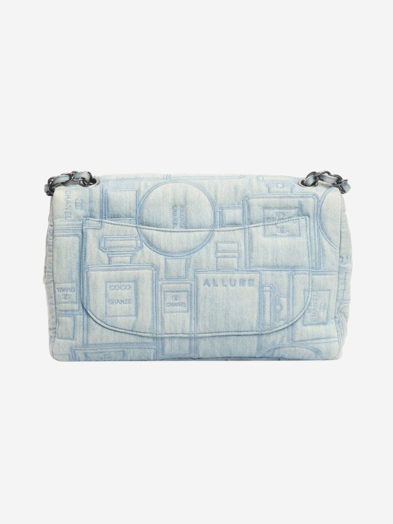 Blue 2016 jumbo denim perfume Classic Single Flap bag - Image 2