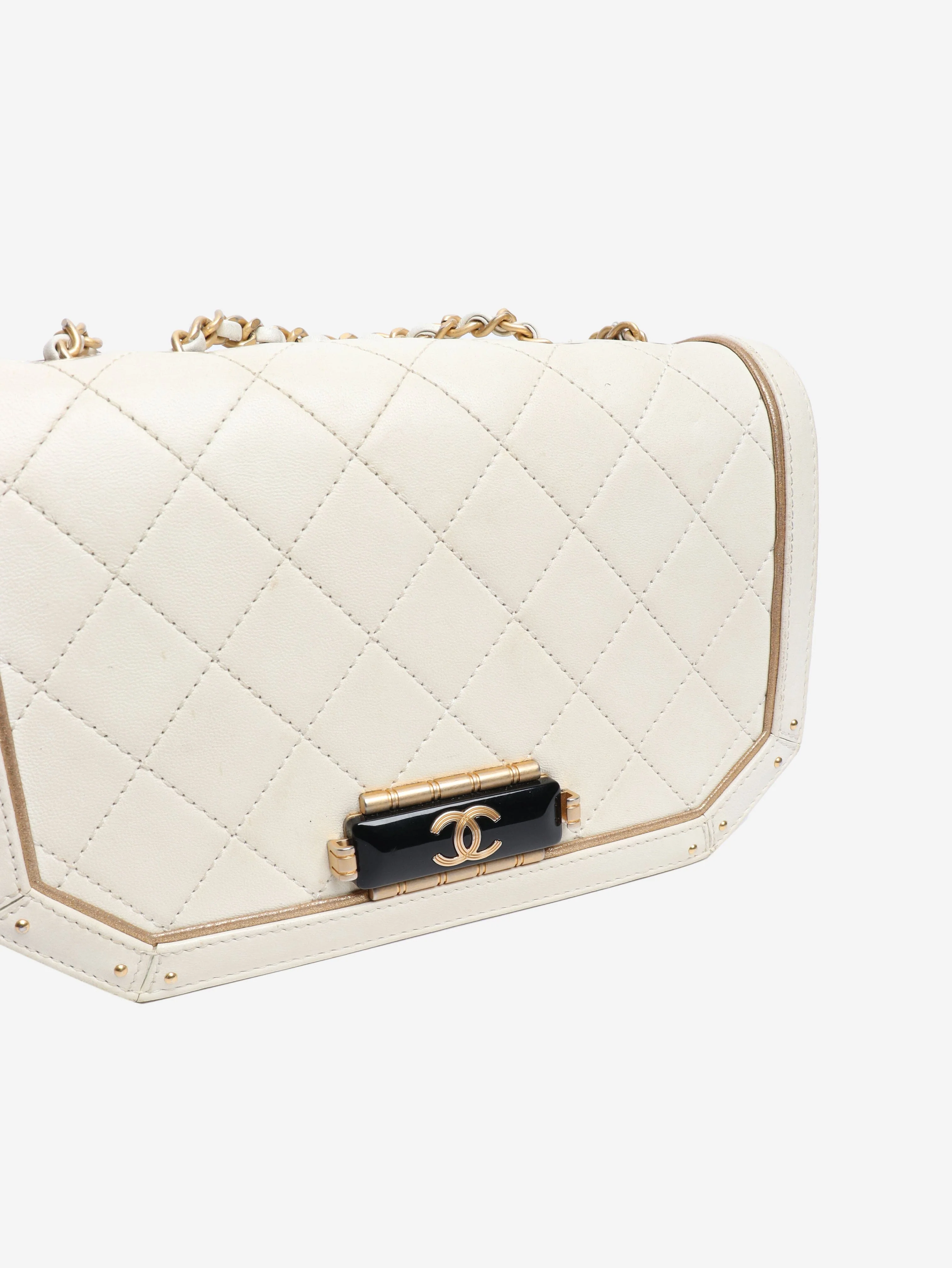 Cream 2017 lambskin shoulder bag - Image 7
