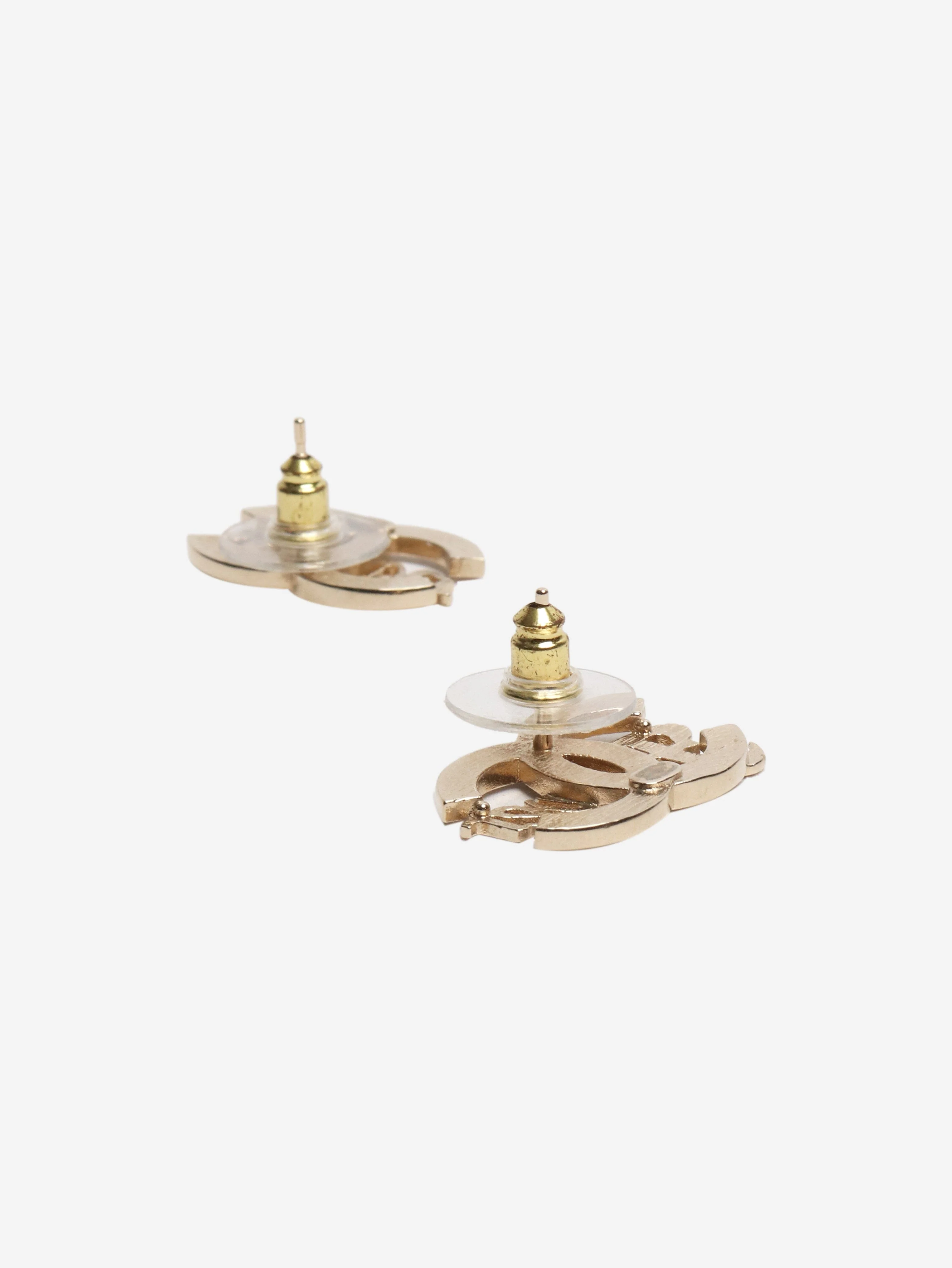 Gold CC forever stud earrings - Image 4