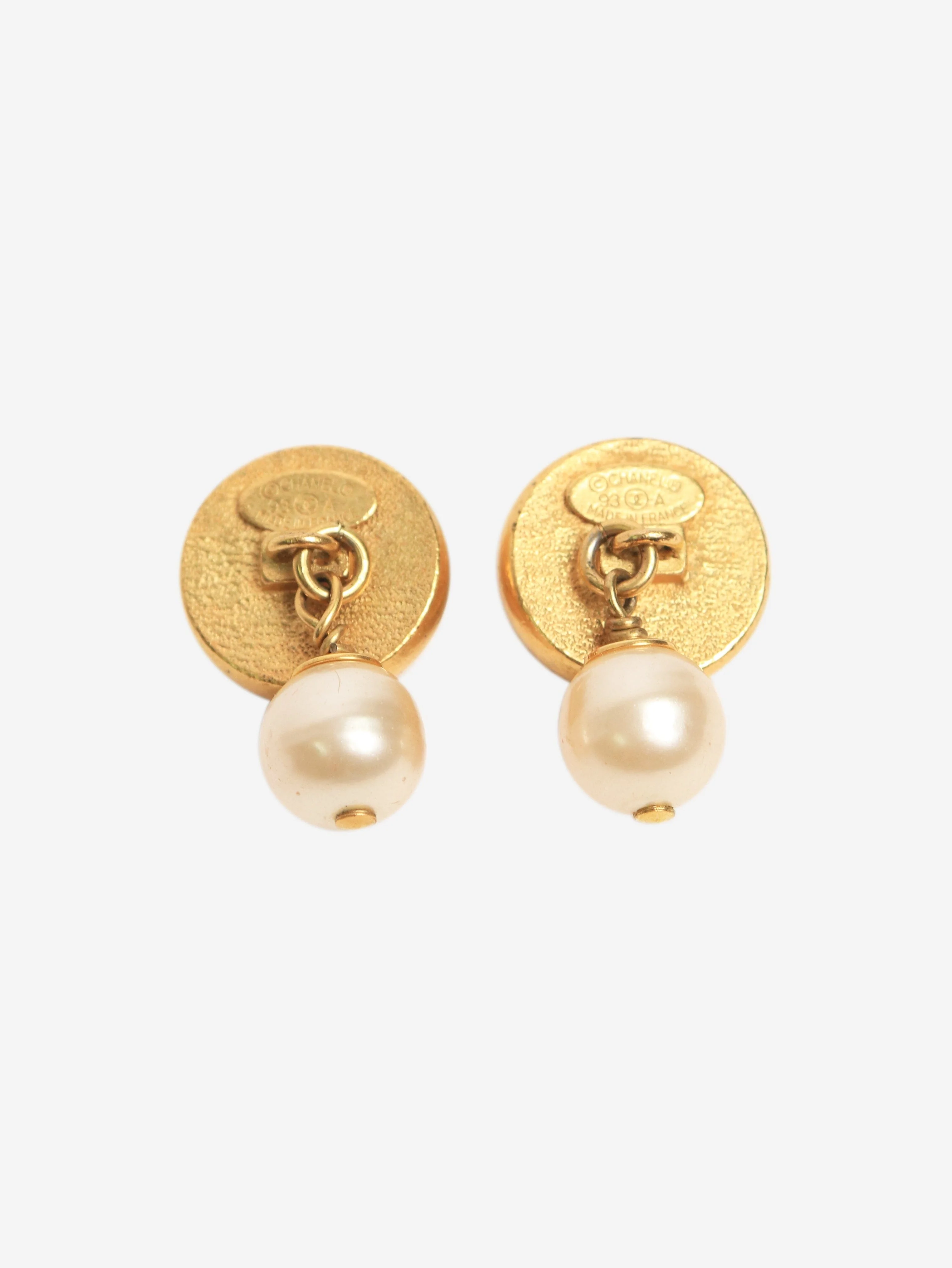 Gold pearl cuff links - Image 3